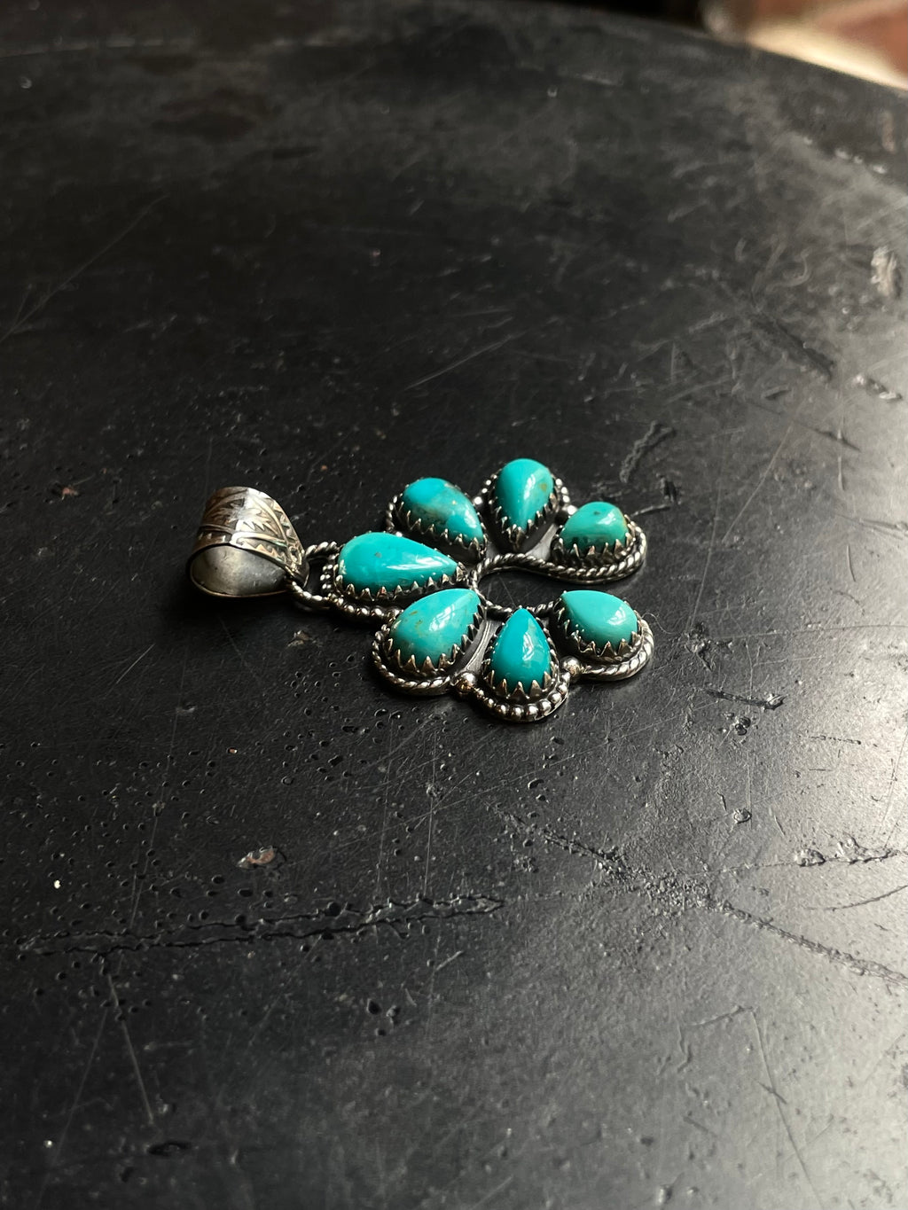 Turquoise Naja Pendant | 925 Sterling Silver E226