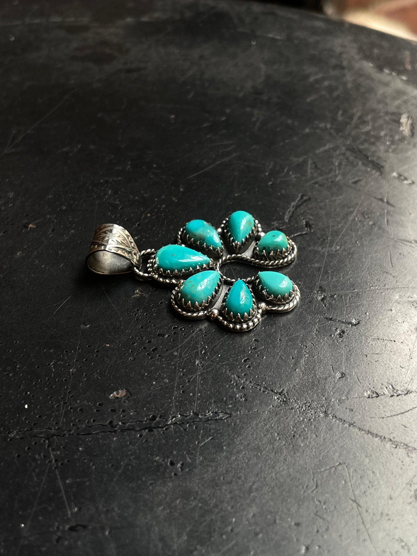 Turquoise Naja Pendant | 925 Sterling Silver E226