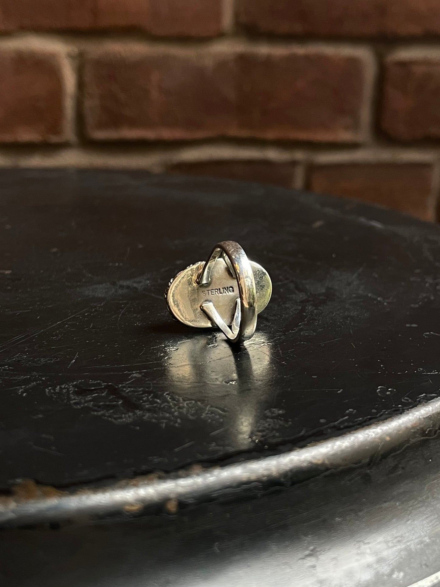 Dahlia Rope Design Ring Size 8 | 925 Sterling Silver C941