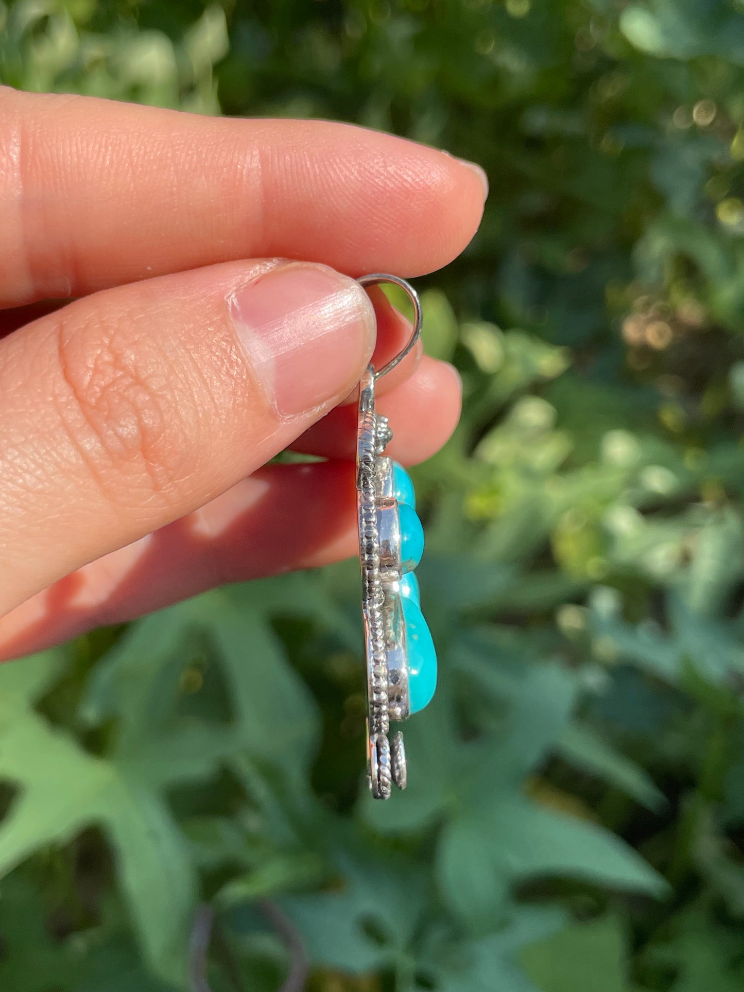 Turquoise Butterfly Pendant | 925 Sterling Silver X90