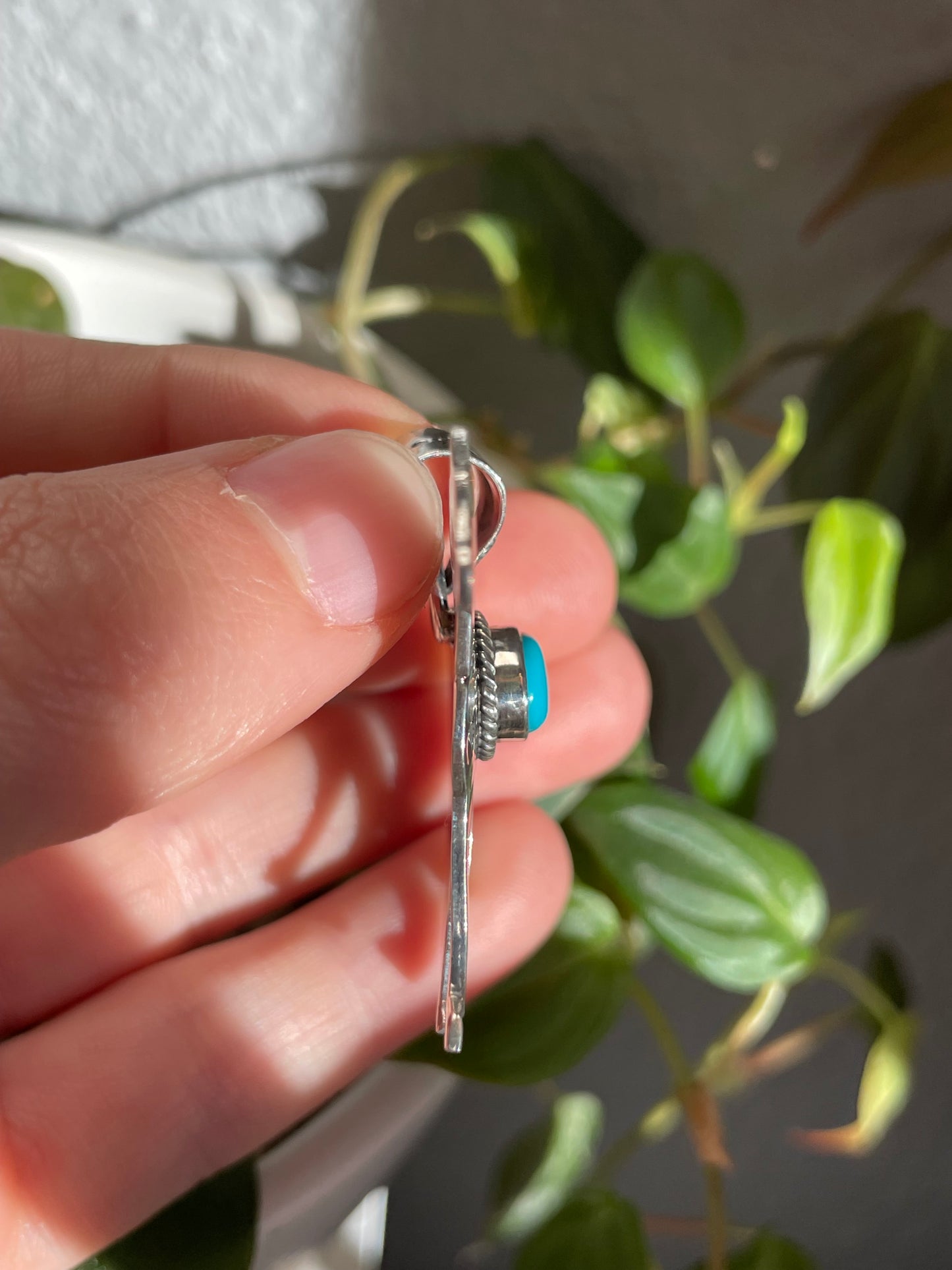 Turquoise Horse Pendant | Sterling Silver 925 B828