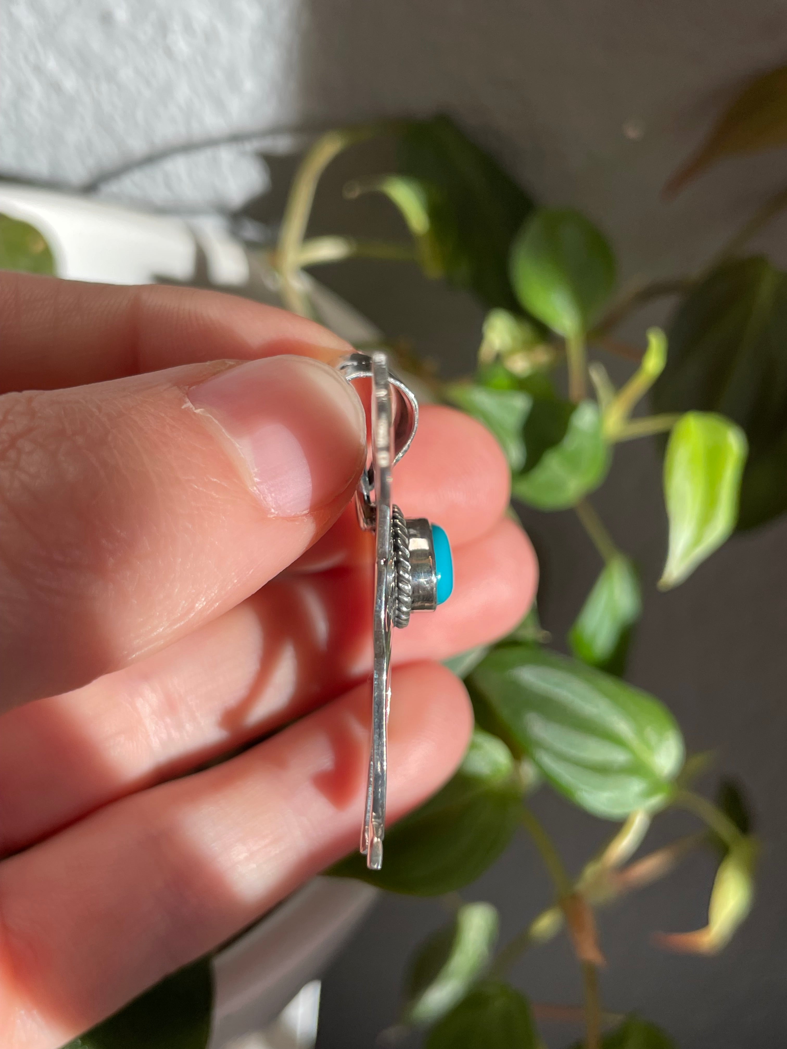 Turquoise Horse Pendant | Sterling Silver 925 B828