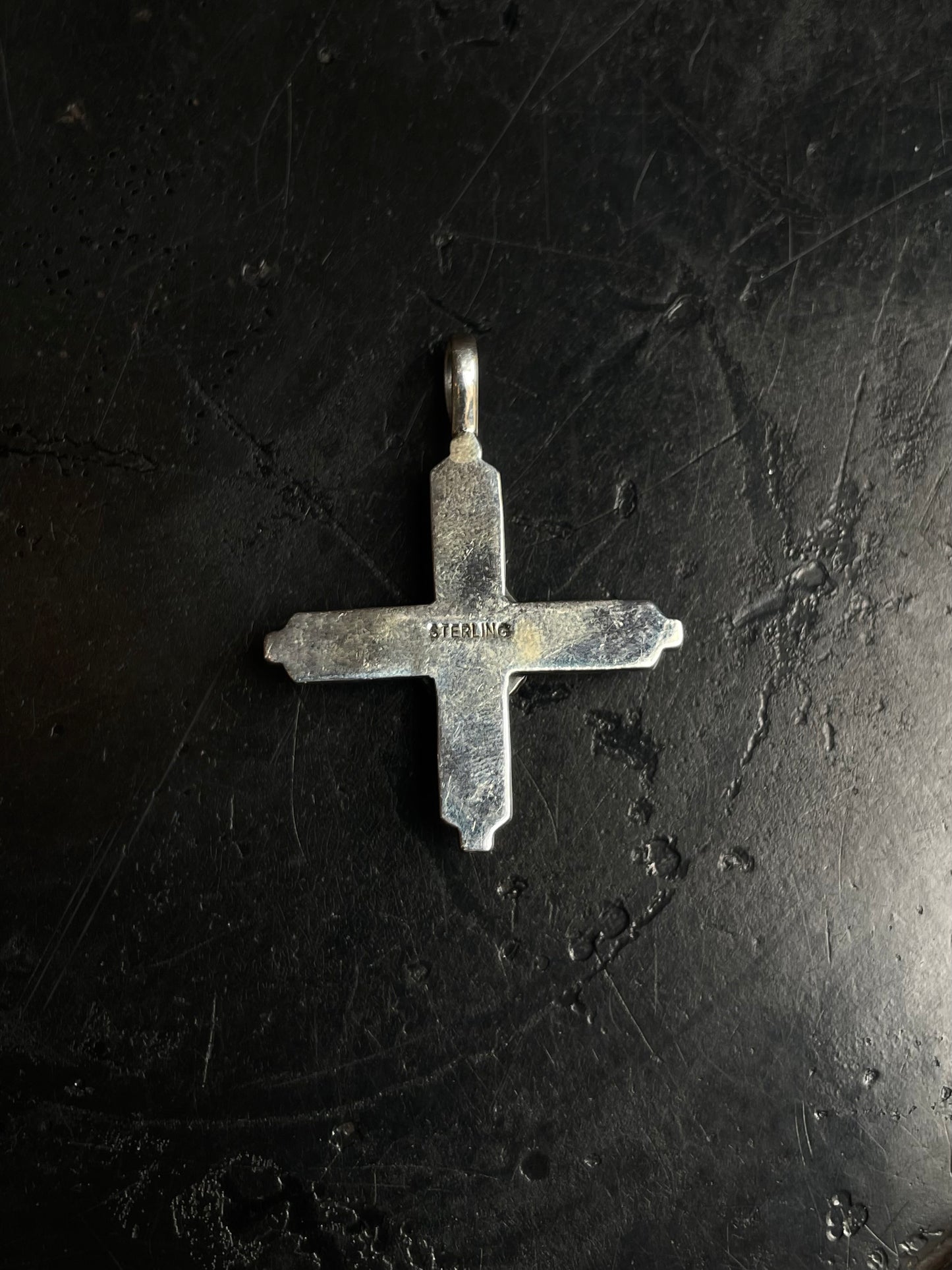 Pink Conch Cross Pendant | 925 Sterling Silver C966