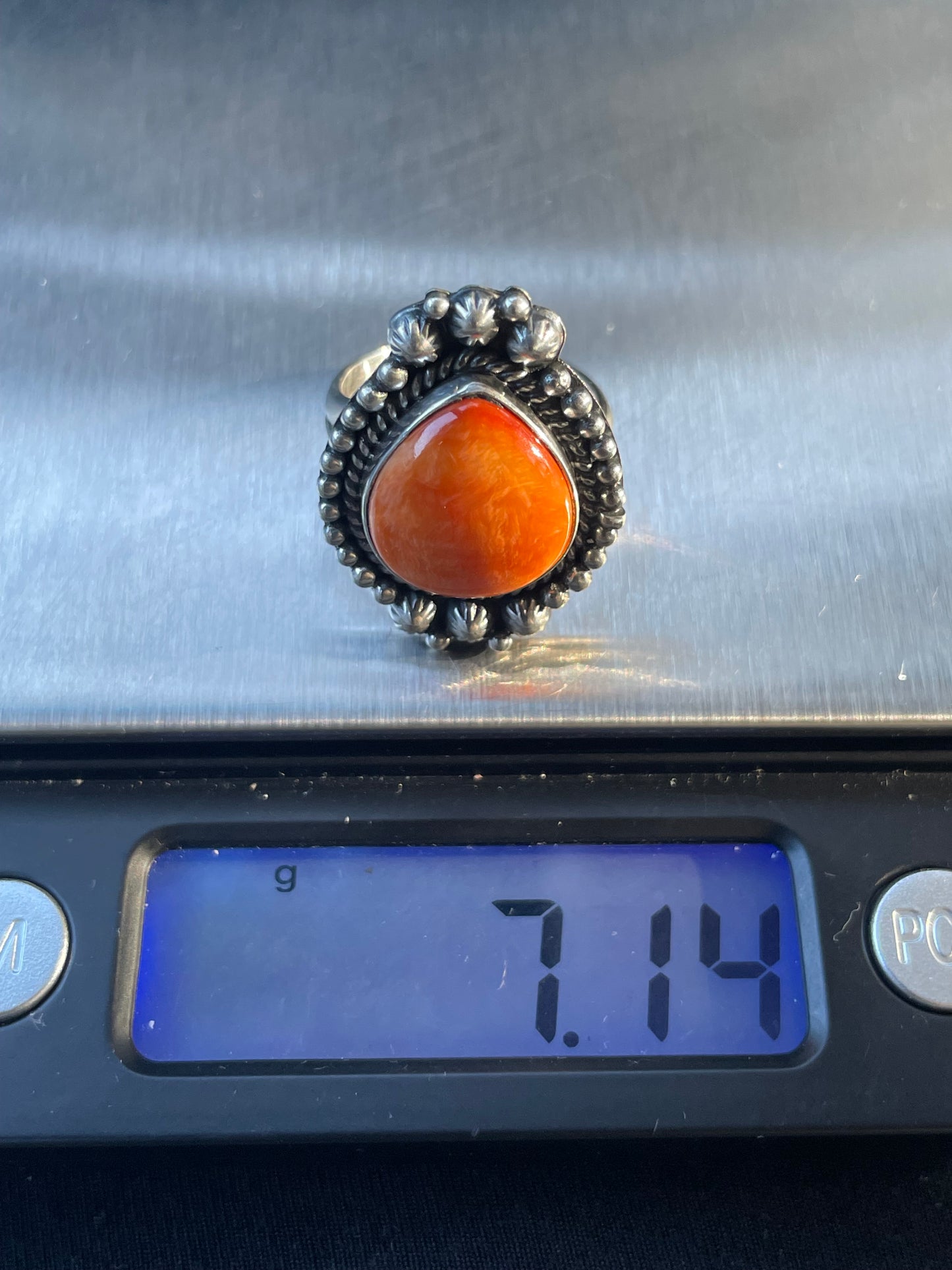 Spiny Oyster Ring Size 6 | 925 Sterling Silver Southwest B994