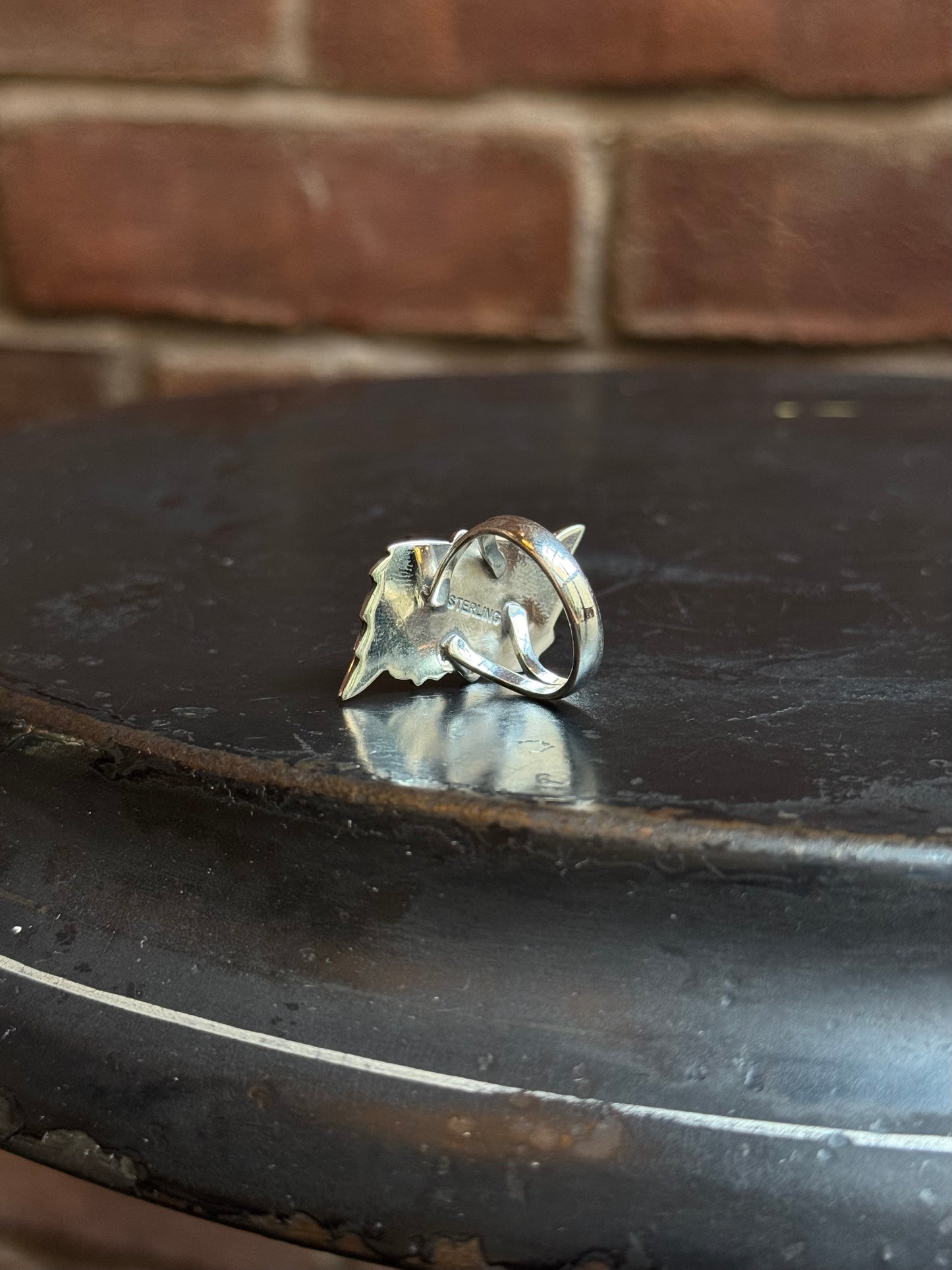 Pink Conch Leaf Ring | 925 Sterling Silver | Size 7 C203