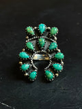 Turquoise Naja Statement Ring Size 6 | Sterling Silver E867