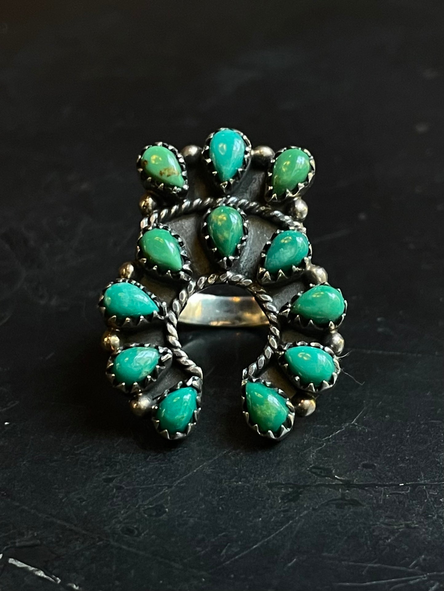 Turquoise Naja Statement Ring Size 6 | Sterling Silver E867