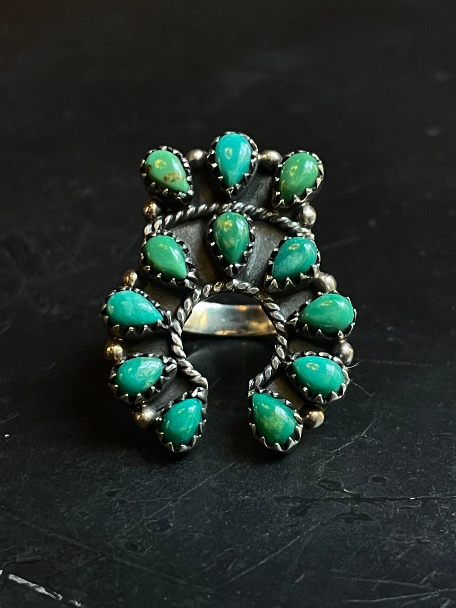 Turquoise Naja Statement Ring Size 6 | Sterling Silver E867
