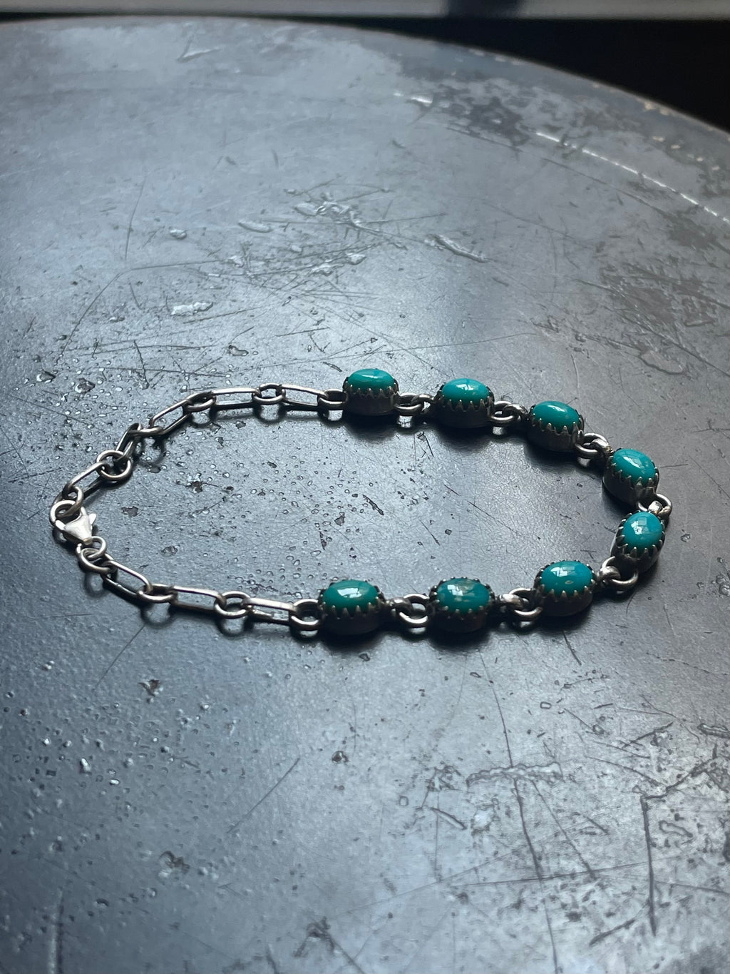 Turquoise Bracelet | 925 Sterling Silver Link Bracelet E550