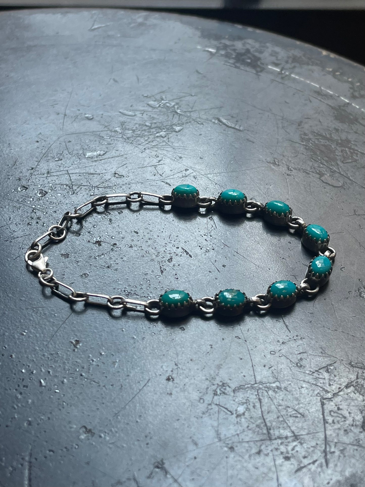 Turquoise Bracelet | 925 Sterling Silver Link Bracelet E550