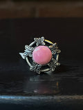 Pink Conch Butterfly Ring | Sterling Silver | Size 6 | A299