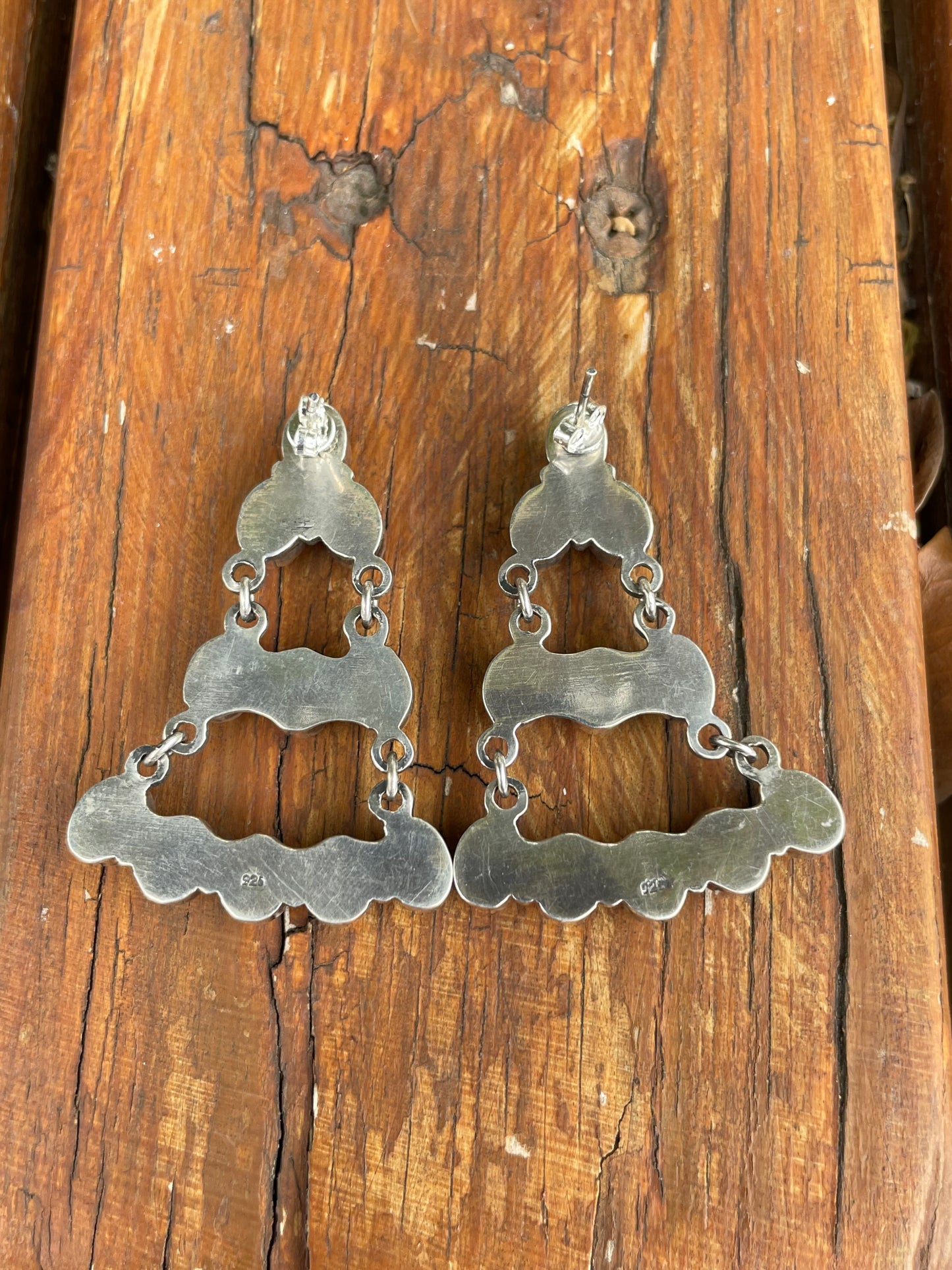Spiny Oyster Chandelier Stud Earrings | 925 Sterling Silver B961