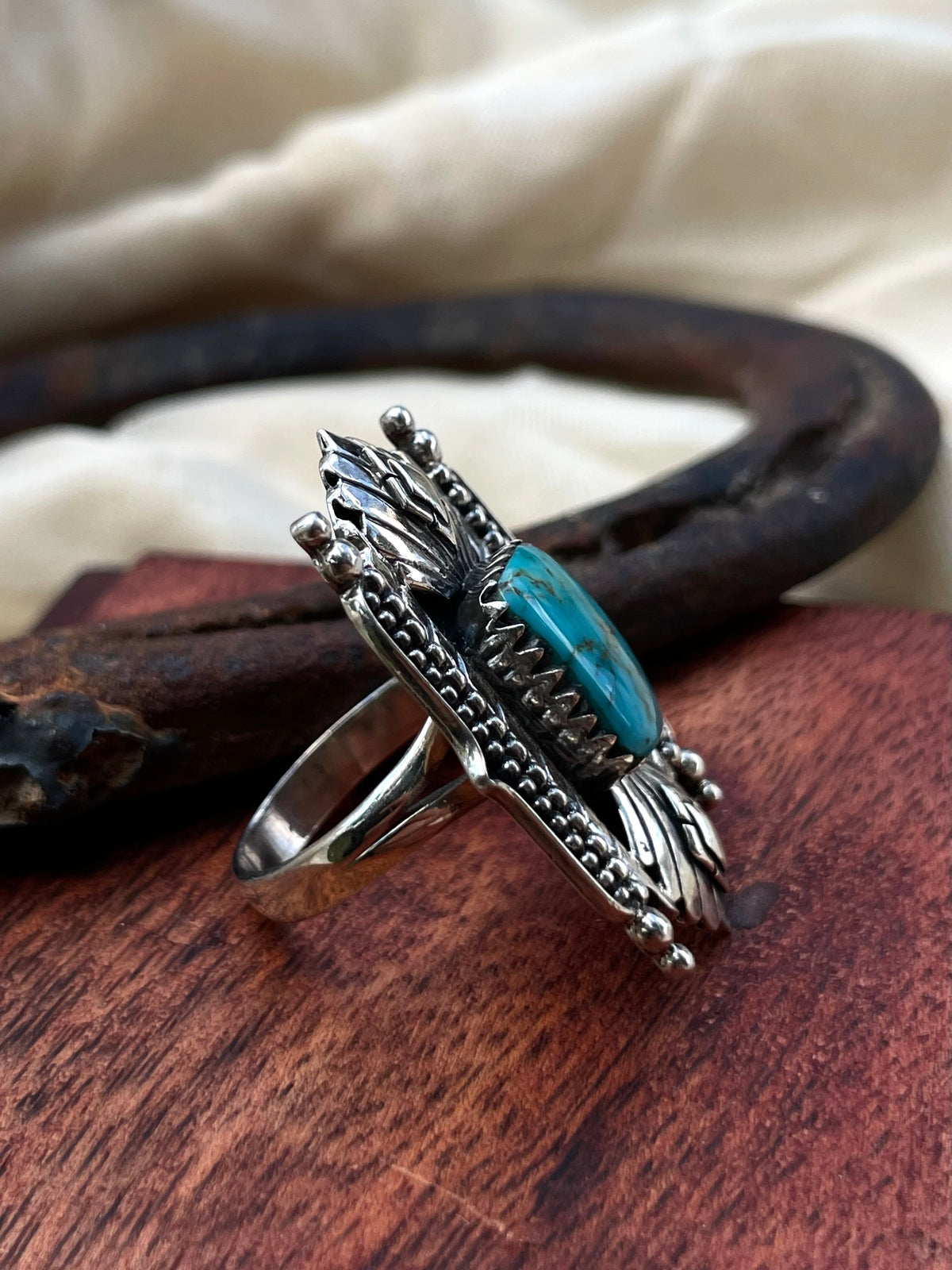 Turquoise Ring Size 9 | 925 Sterling Silver C933
