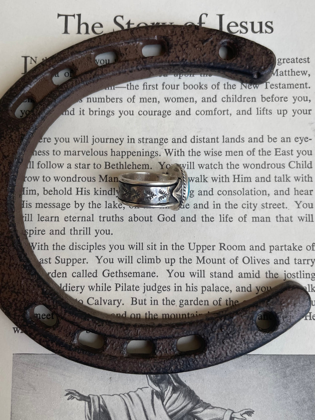 Turquoise Oval Ring | 925 Sterling Silver Size 6 G807