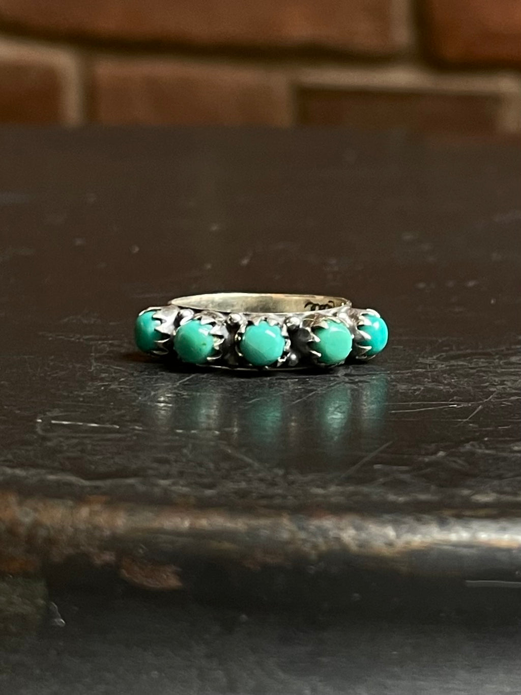 Turquoise Ring | 925 Sterling Silver Size 7 E439