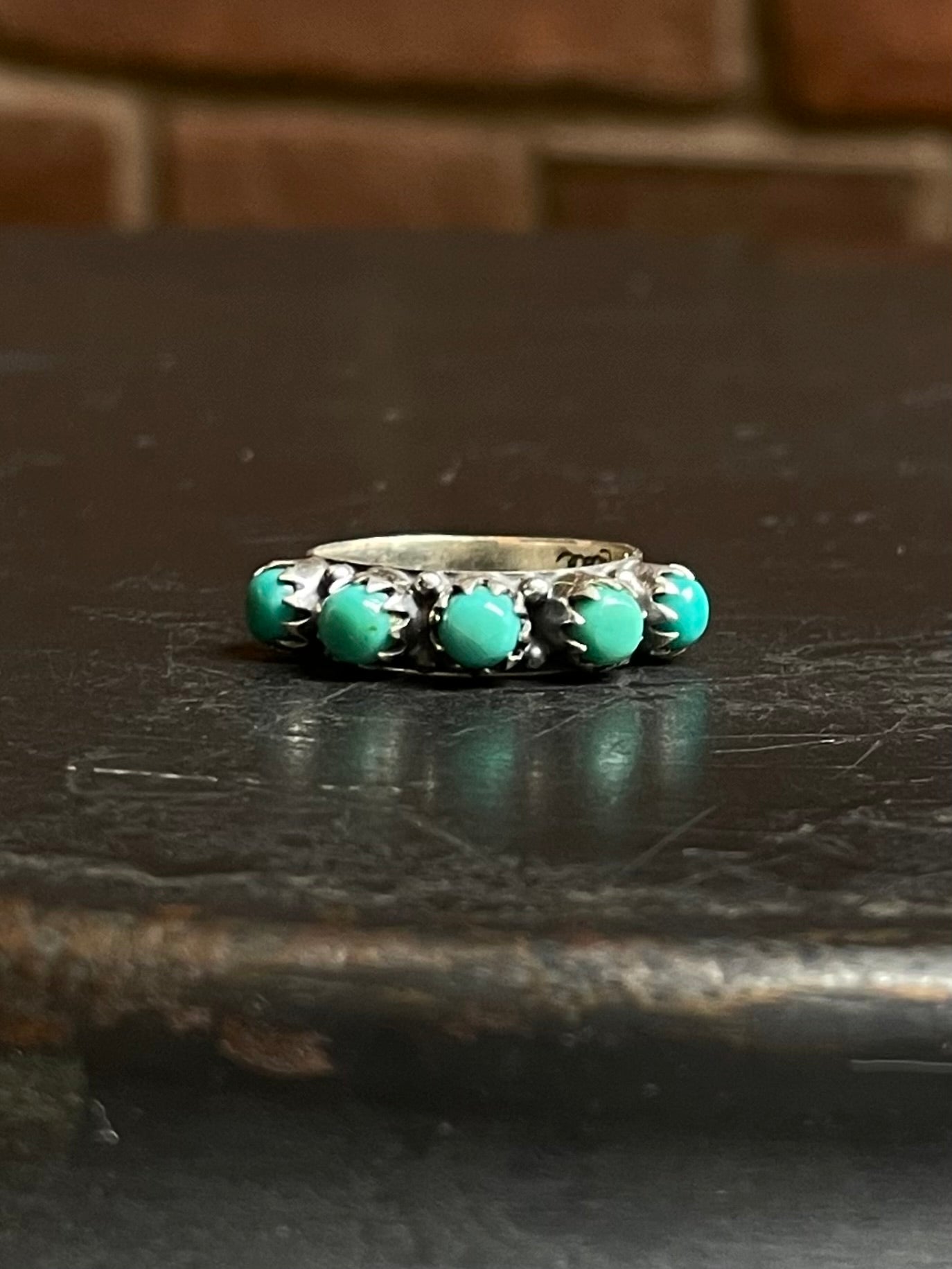 Turquoise Ring | 925 Sterling Silver Size 7 E439