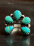 Kingman Turquoise Naja Ring Size 6.25 | 925 Sterling Silver G489