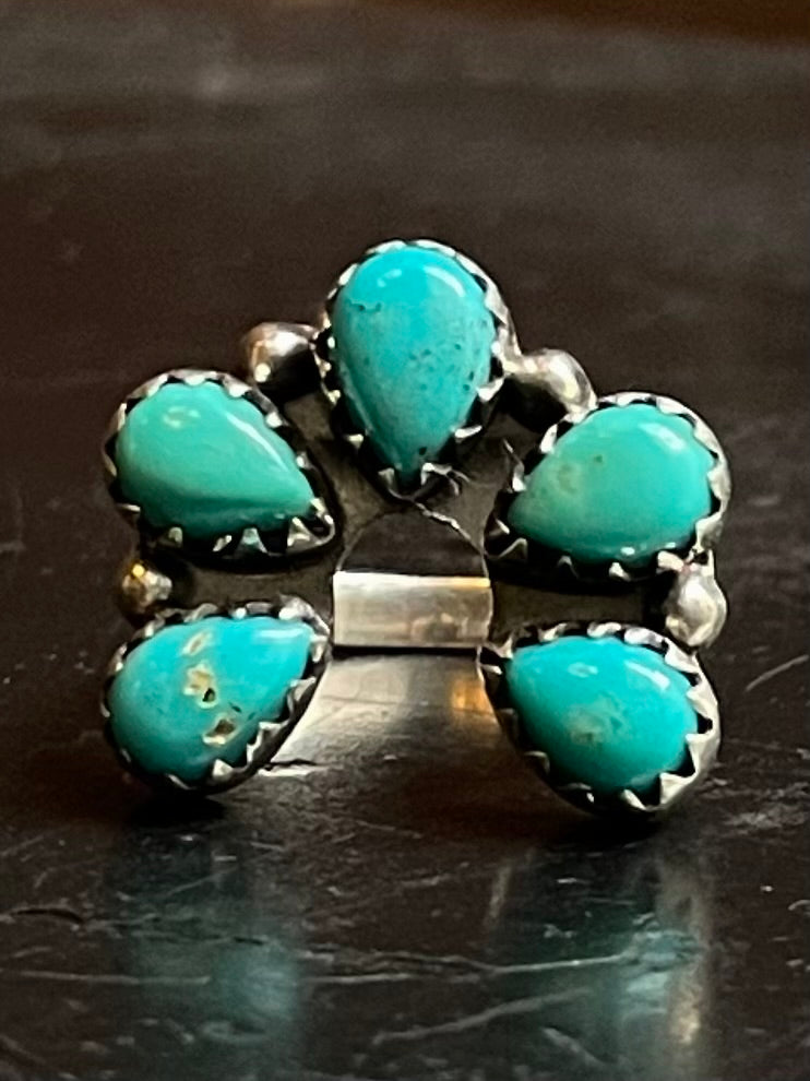 Kingman Turquoise Naja Ring Size 6.25 | 925 Sterling Silver G489