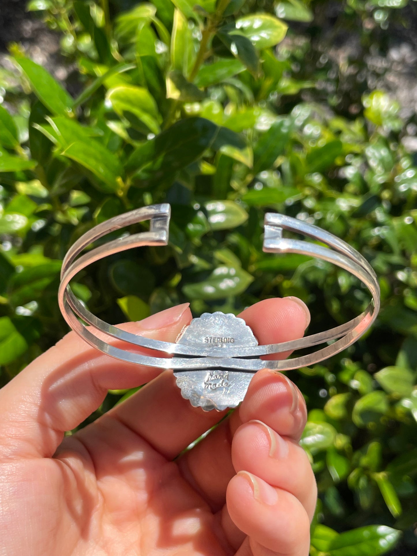 Pink Conch Cuff Bracelet | 925 Sterling Silver D147