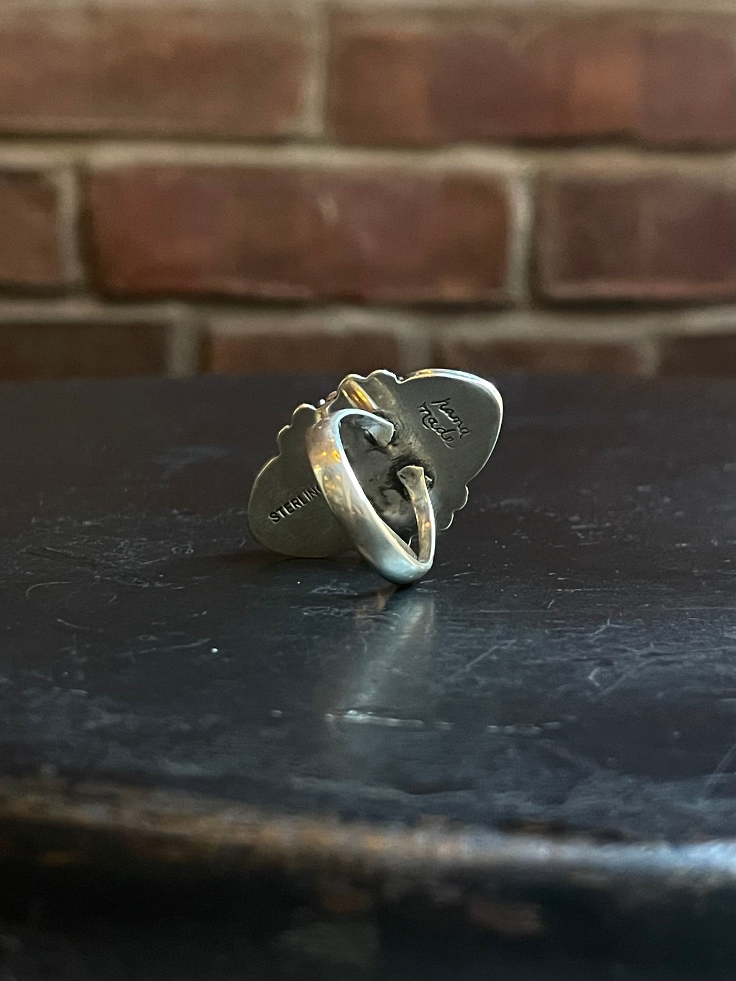 Spiny Oyster Floral Ring Size 6 | Sterling Silver E844