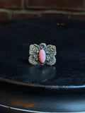 Pink Conch Butterfly Ring Size 7 | 925 Sterling Silver C425