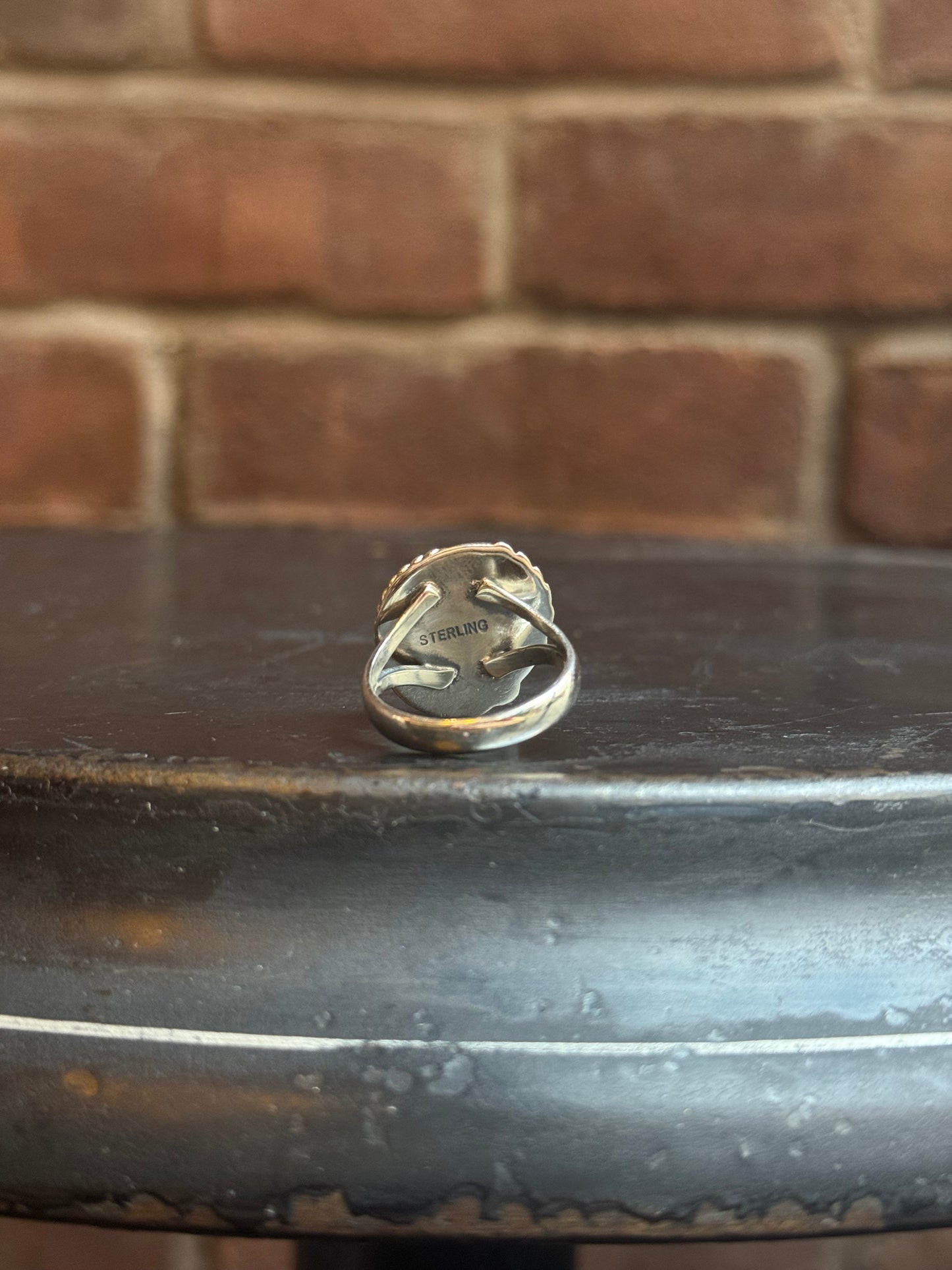 Spiny Oyster Leaf Ring | 925 Sterling Silver | Size 9 C220