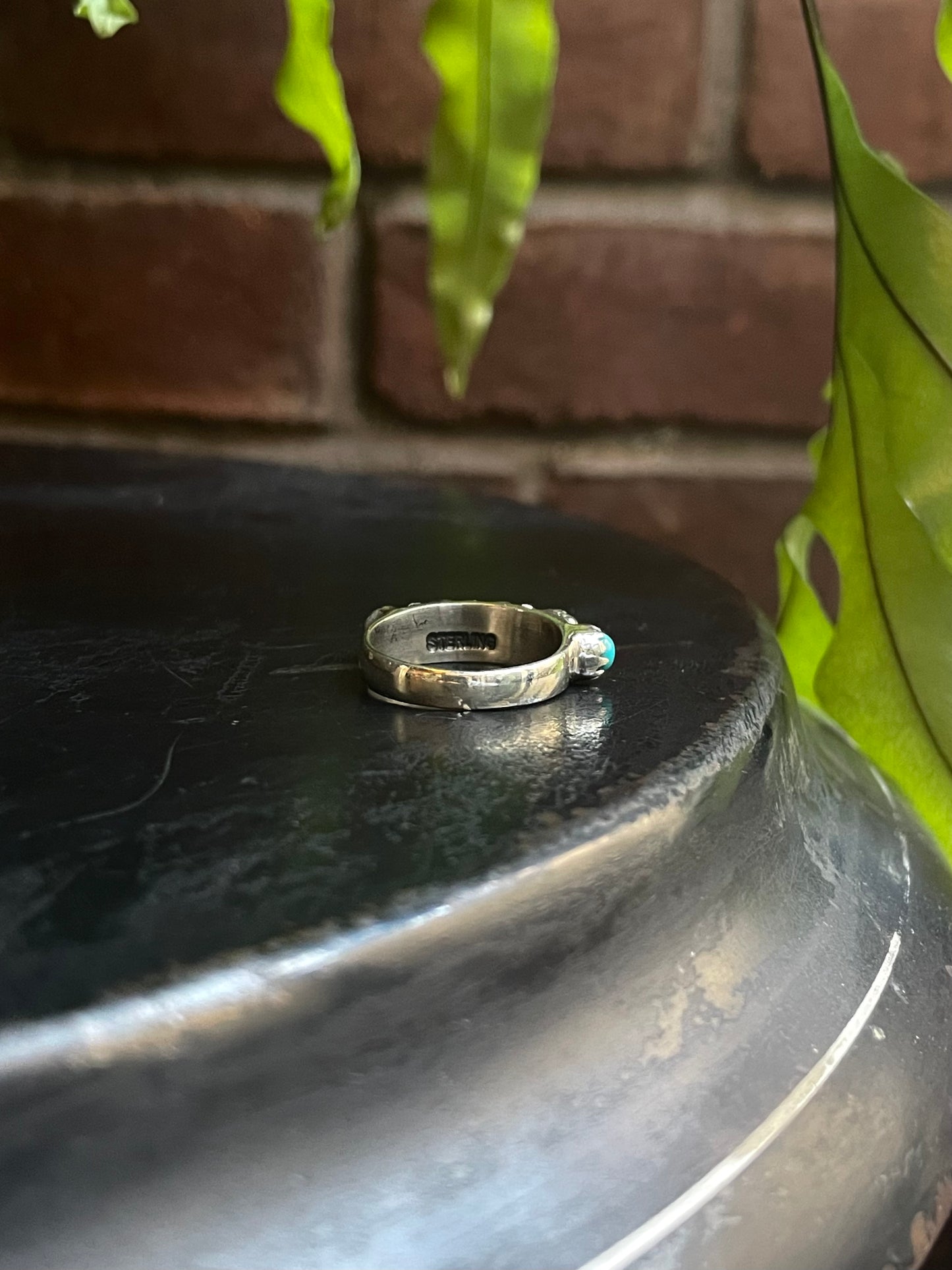 Turquoise Ring | Sterling Silver 925 Size 6.5 C730