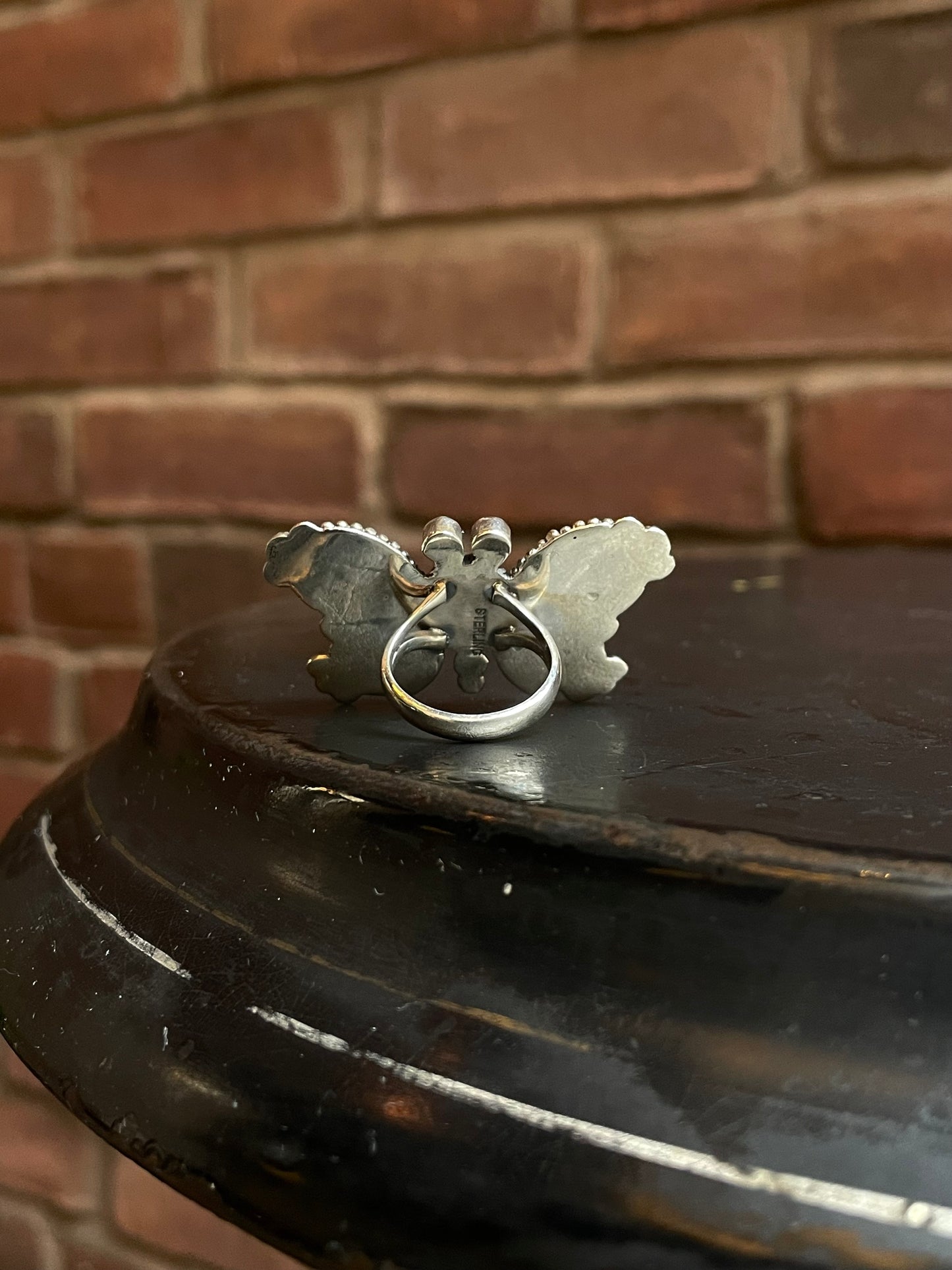 Turquoise Butterfly Ring Size 6 | 925 Sterling Silver C934