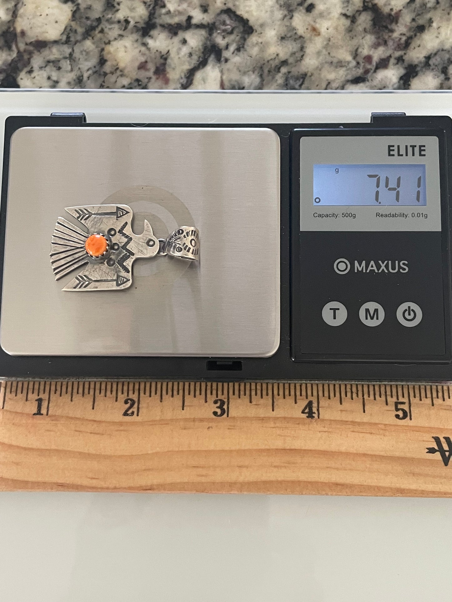 Spiny Oyster Thunderbird Pendant | Sterling Silver G431