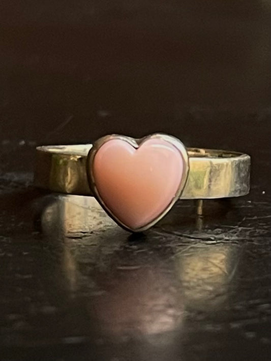 Pink Conch Ring Size 8 | 925 Sterling Silver G164