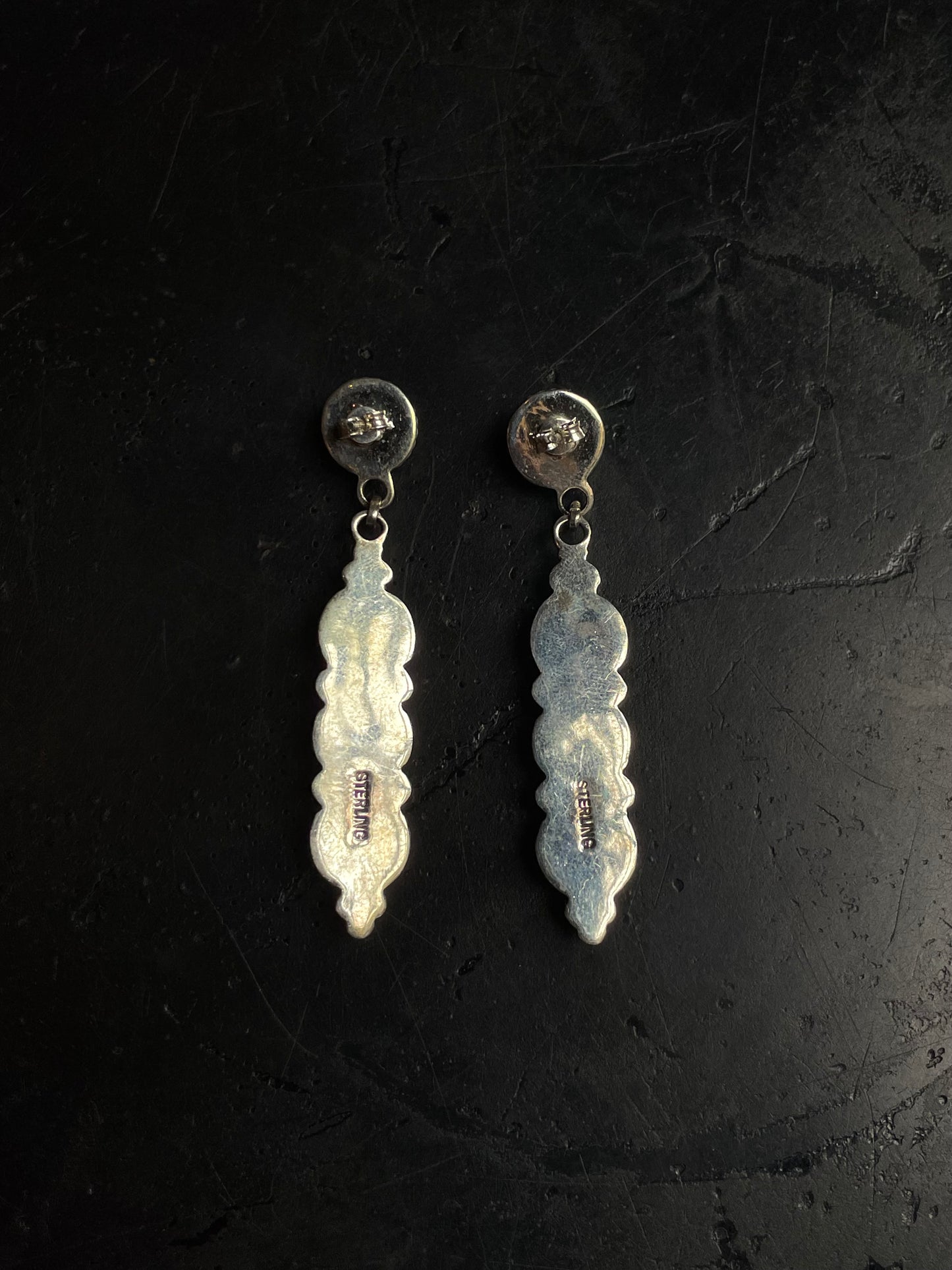 Pink Conch Drop Stud Earrings | 925 Sterling Silver C970
