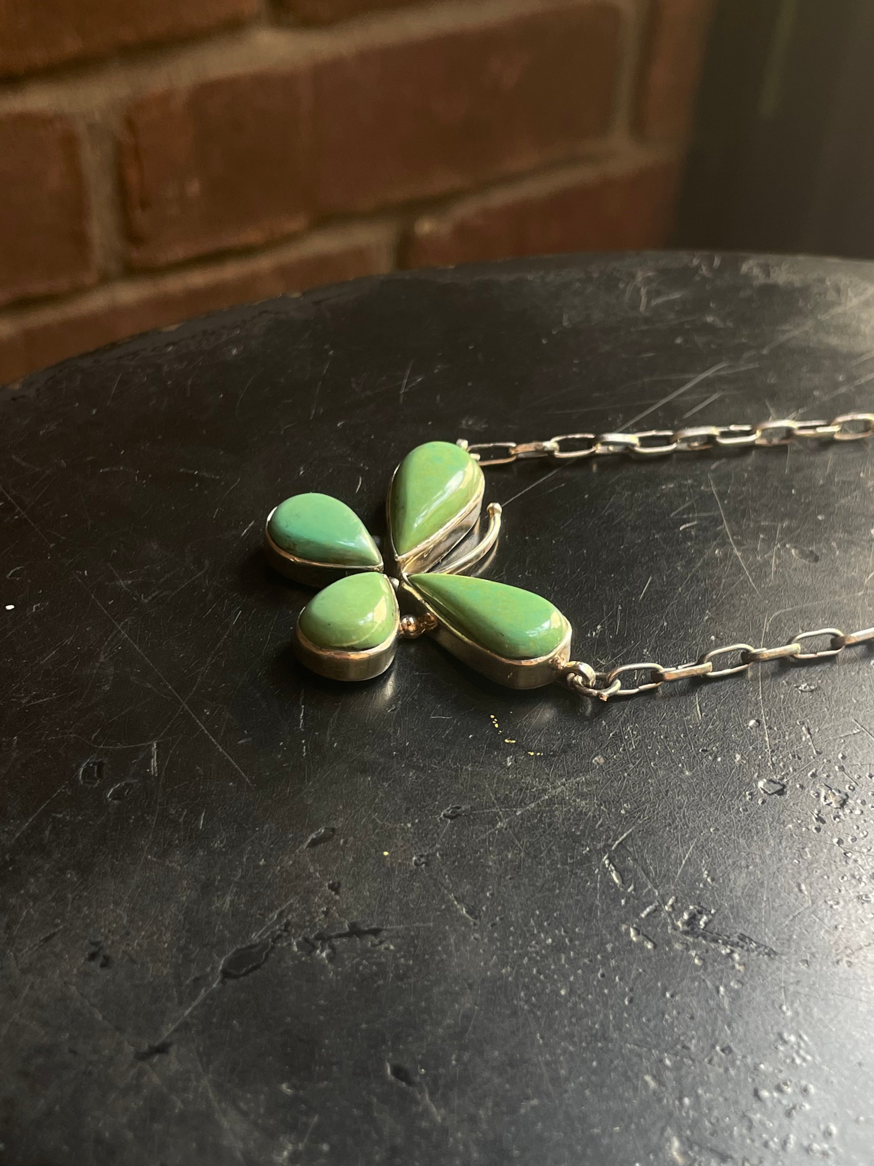 Turquoise Butterfly Necklace | 925 Sterling Silver G601