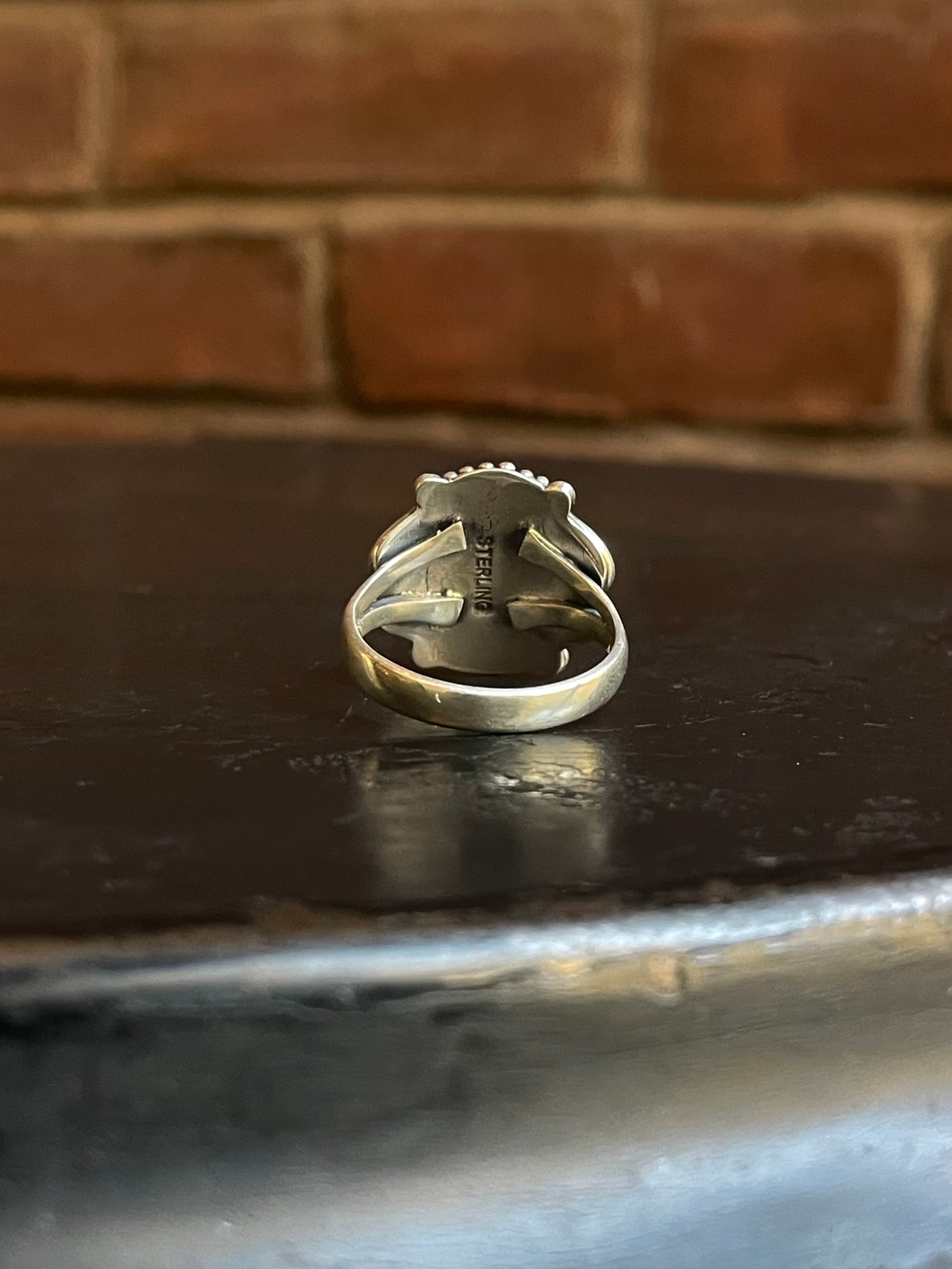 Pink Conch Ring Size 10 | 925 Sterling Silver G112