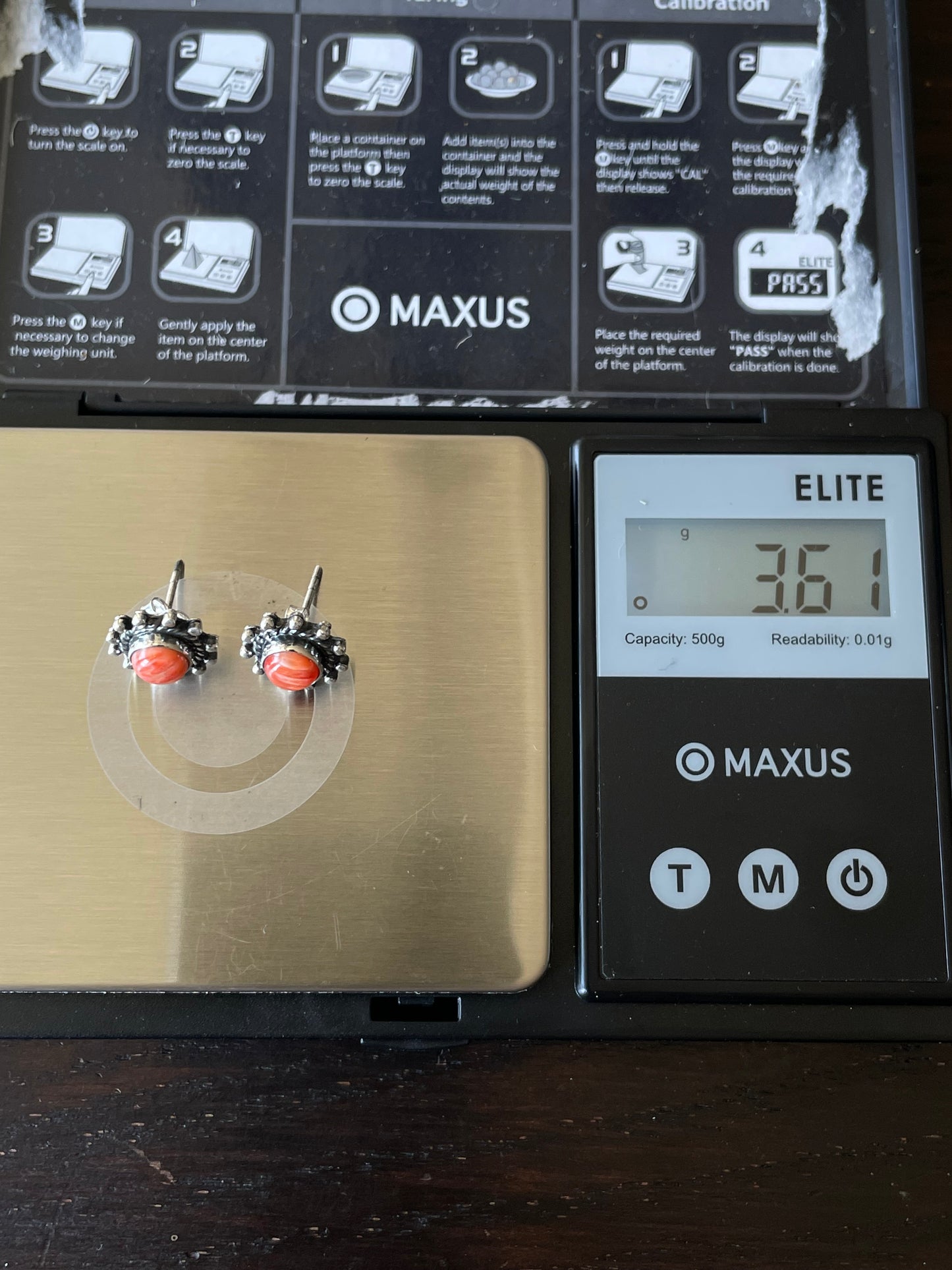 Spiny Oyster Stud Earrings | 925 Sterling Silver E809