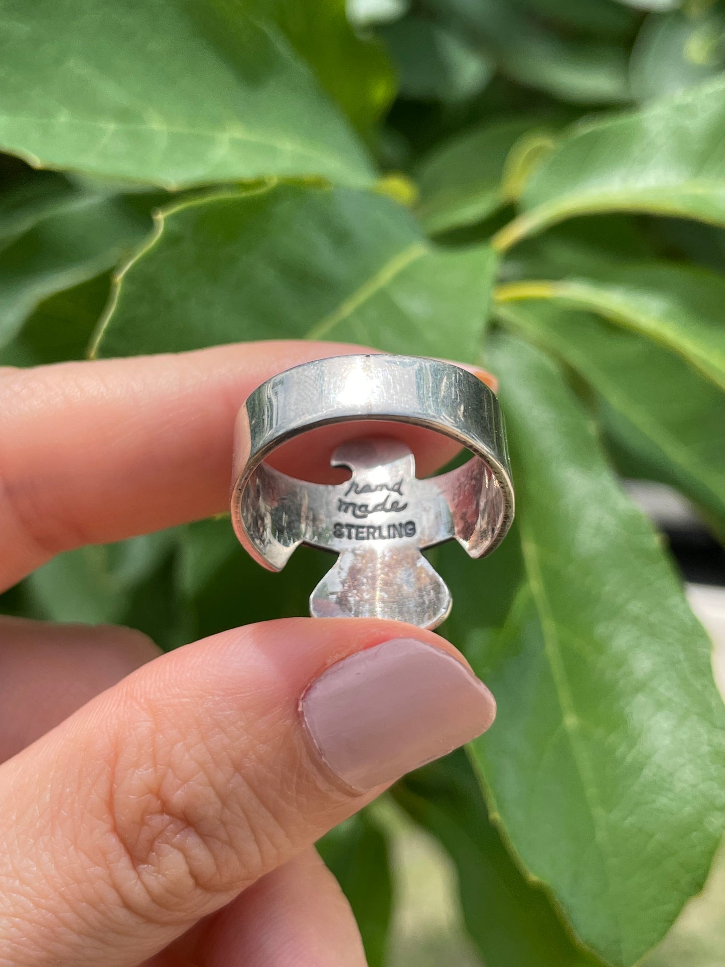 Spiny Oyster Thunderbird Ring Size 9.25 | 925 Sterling Silver D178