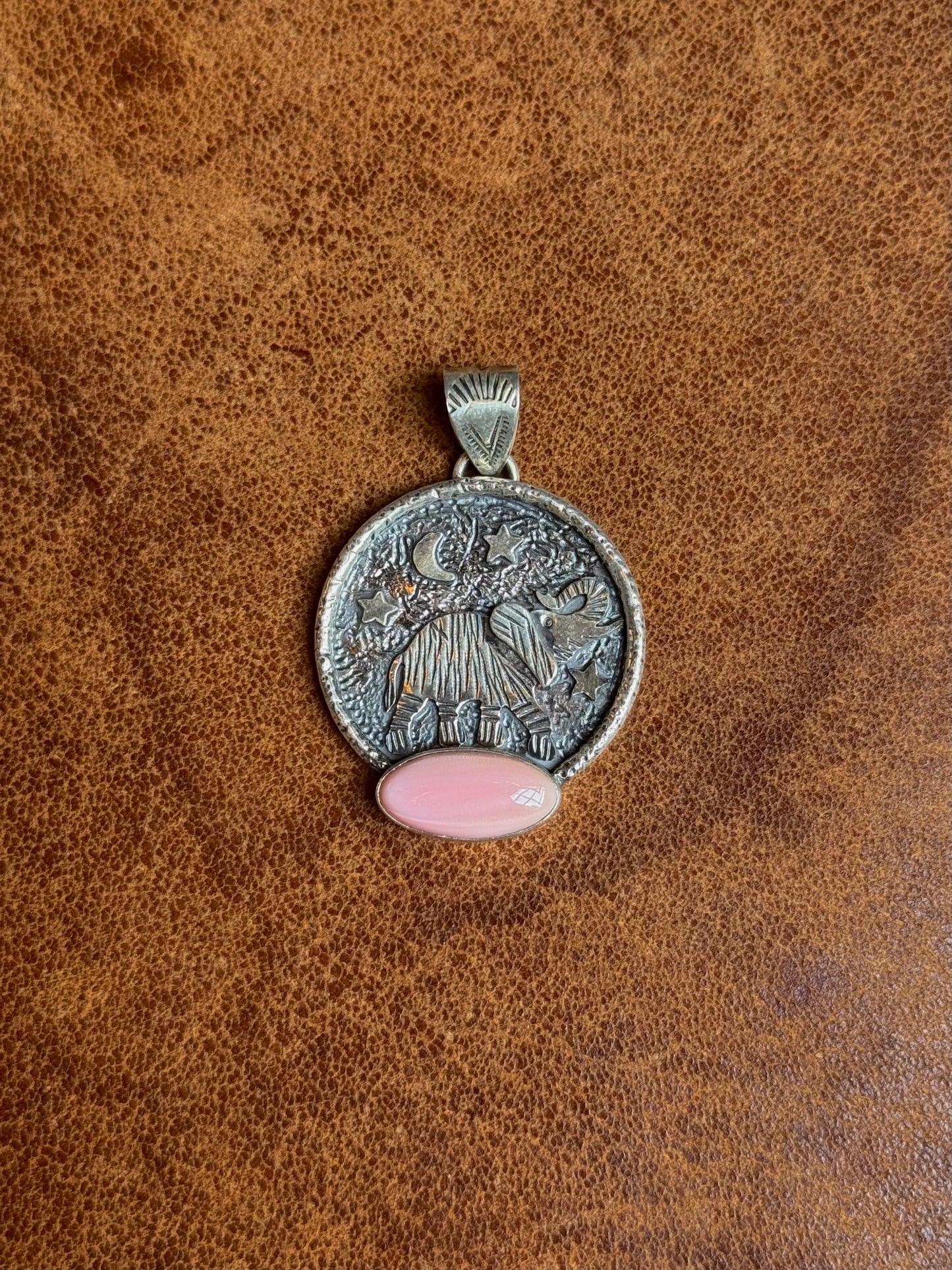 Pink Conch Animal Pendant | Sterling Silver | A819