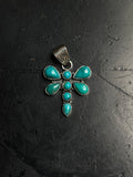 Turquoise Dragonfly Pendant | 925 Sterling Silver E269