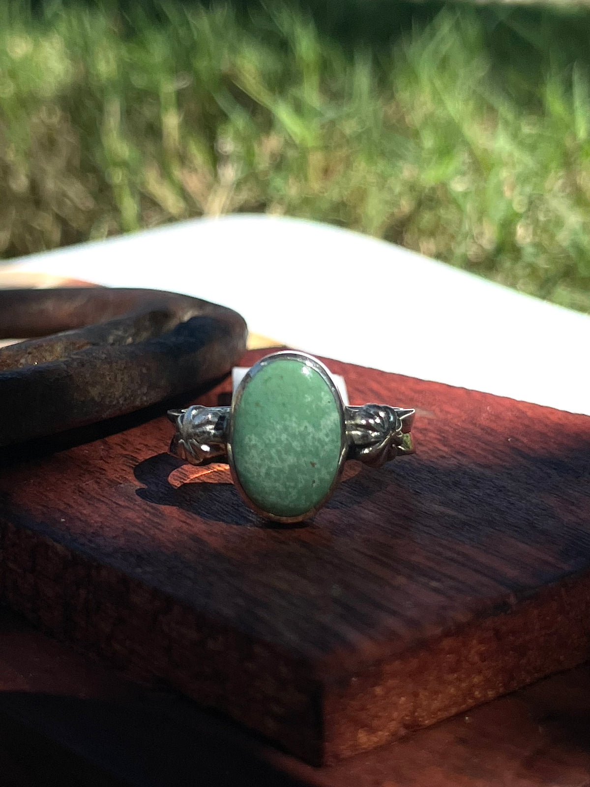 Turquoise Ring | 925 Sterling Silver | Size 8.75 D344