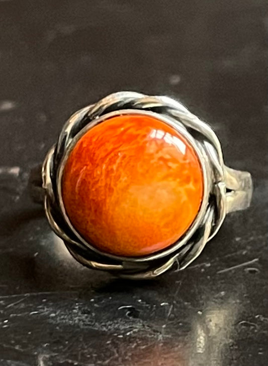 Spiny Oyster Ring Size 8| 925 Sterling Silver G209