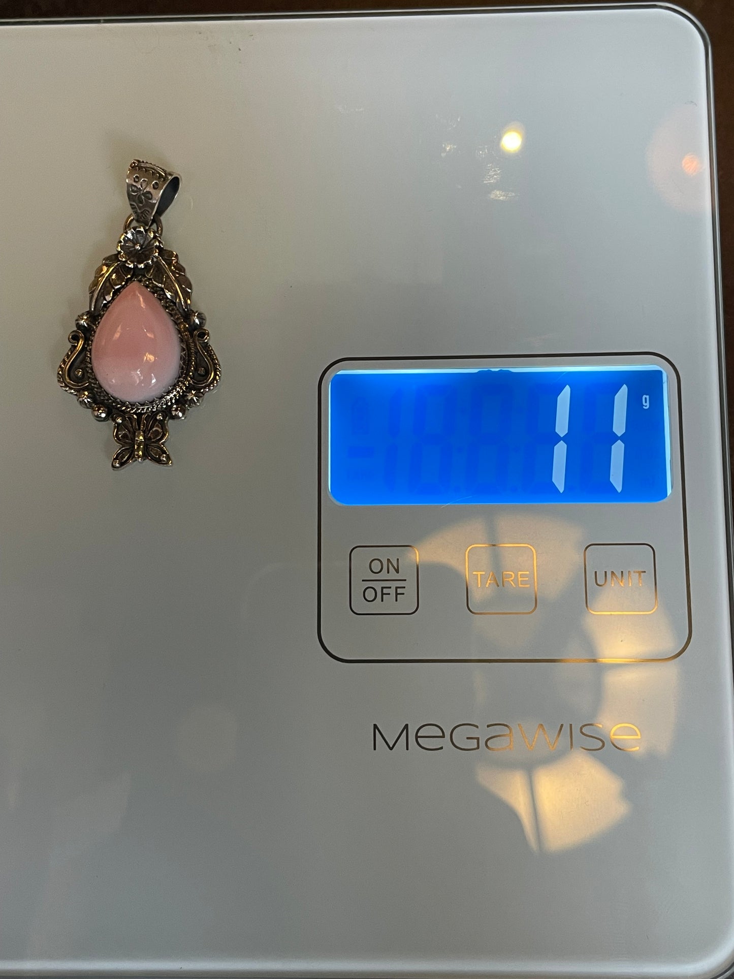 Pink Conch Pendant | 925 Sterling Silver C544