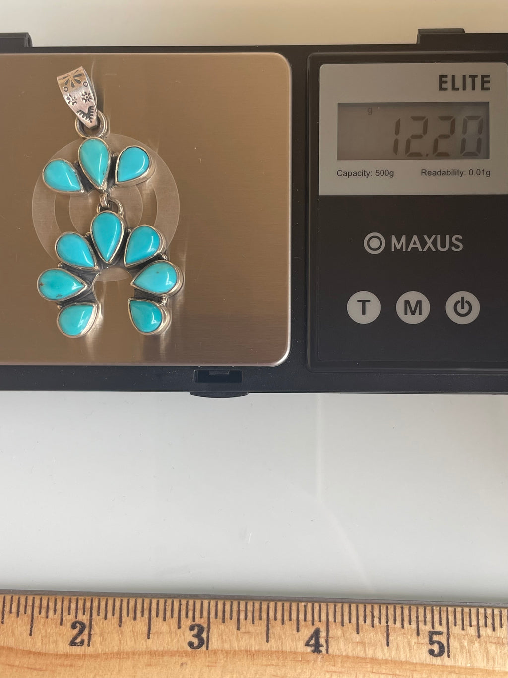 Kingman Turquoise Naja Pendant | 925 Sterling Silver G619