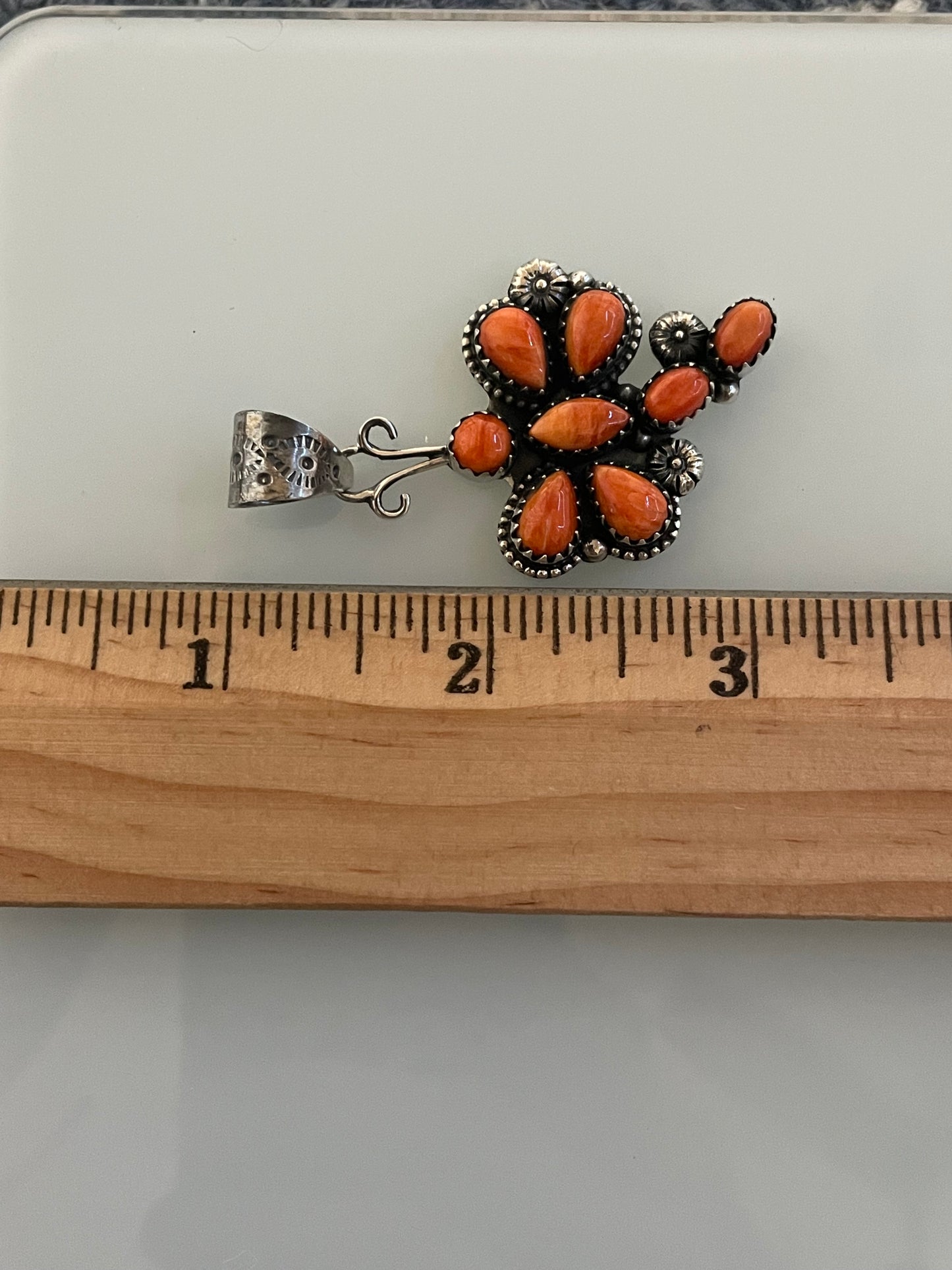 Spiny Oyster Dragonfly Pendant | 925 Sterling Silver C915