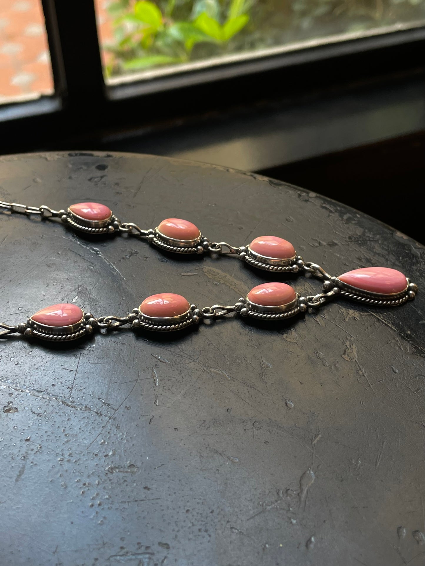 Pink Conch Necklace | 925 Sterling Silver E980
