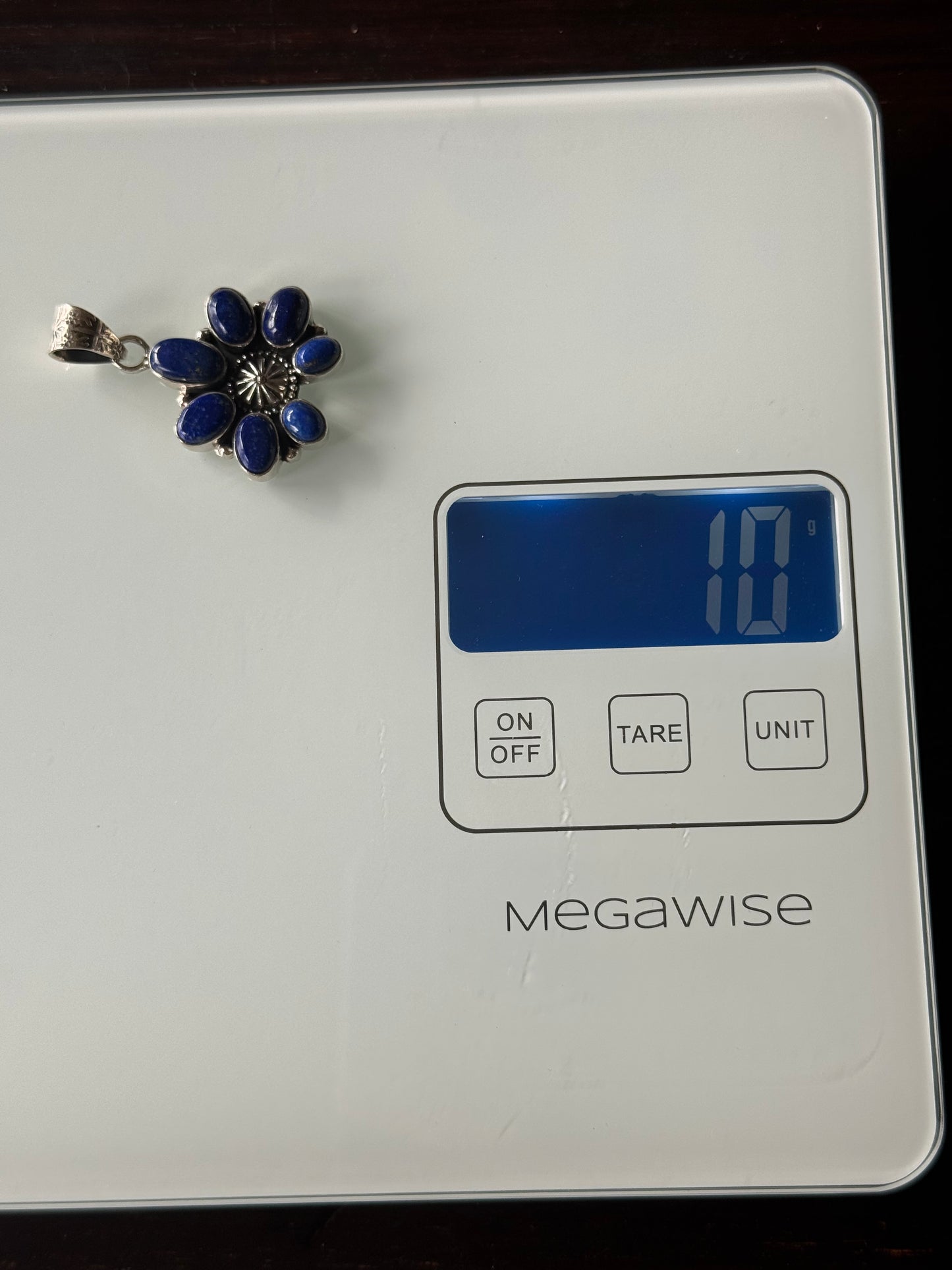 Lapis Lazuli Cluster Pendant | Sterling Silver | A783