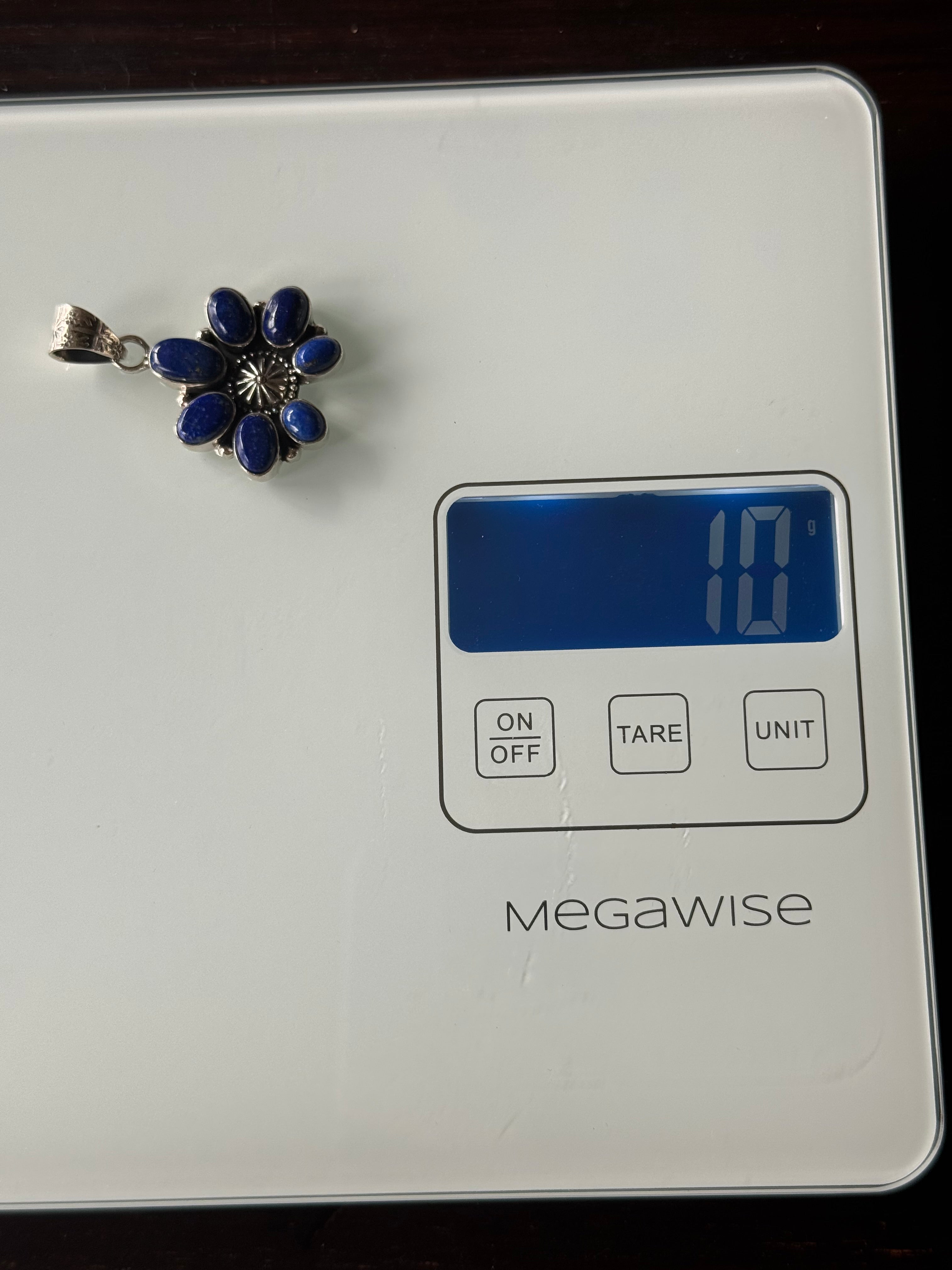 Lapis Lazuli Cluster Pendant | Sterling Silver | A783