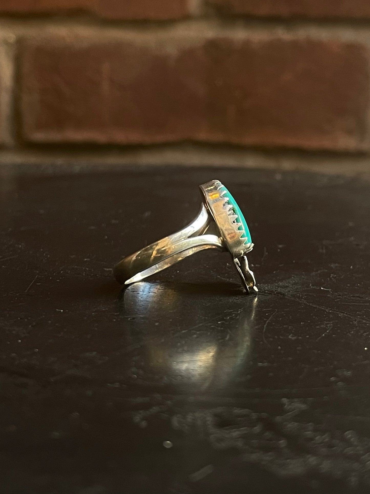 Kingman Turquoise Ring | Sterling Silver | Size 9 G353