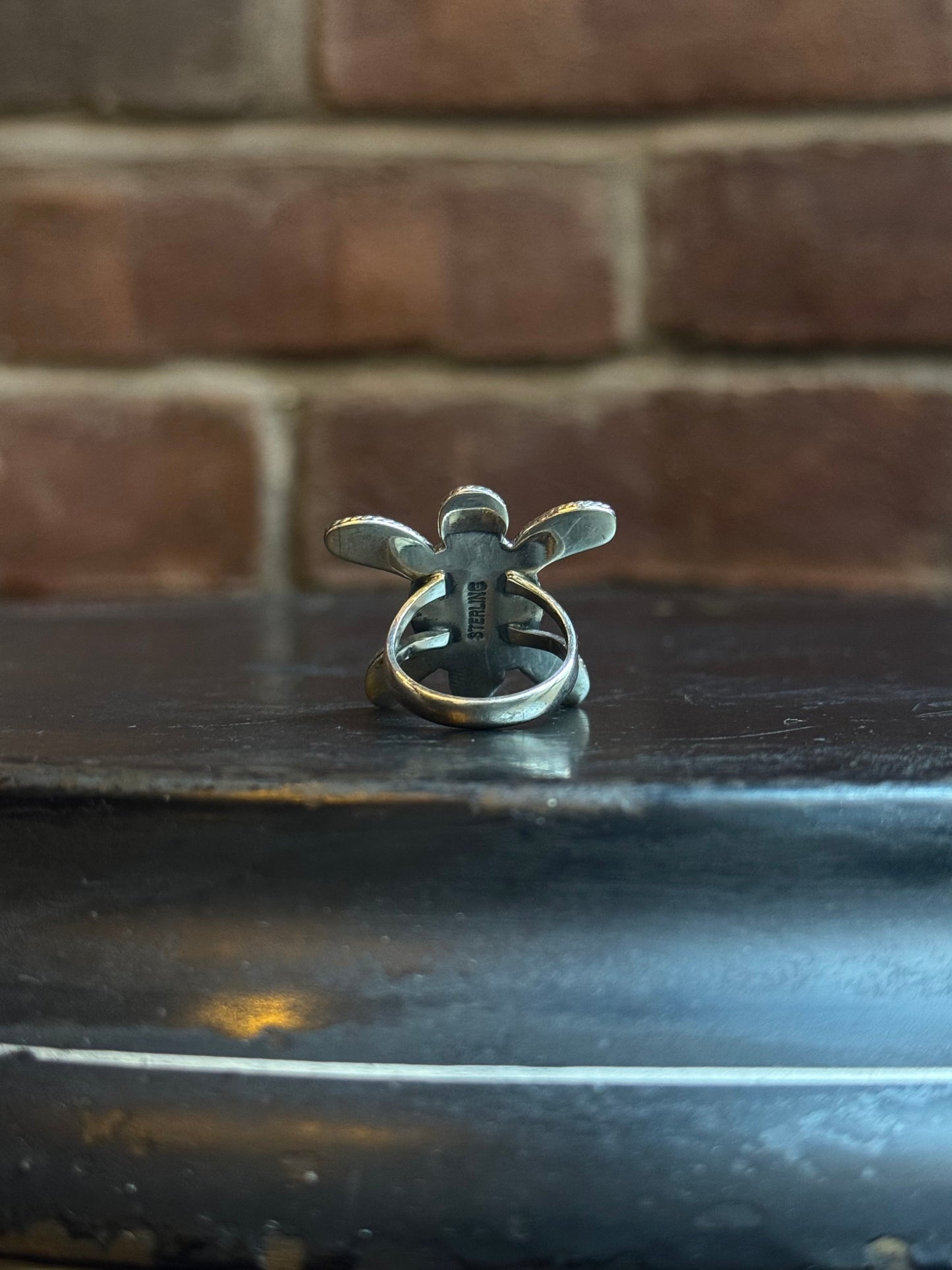 Turquoise Turtle Ring Size 6.5  | 925 Sterling Silver C424