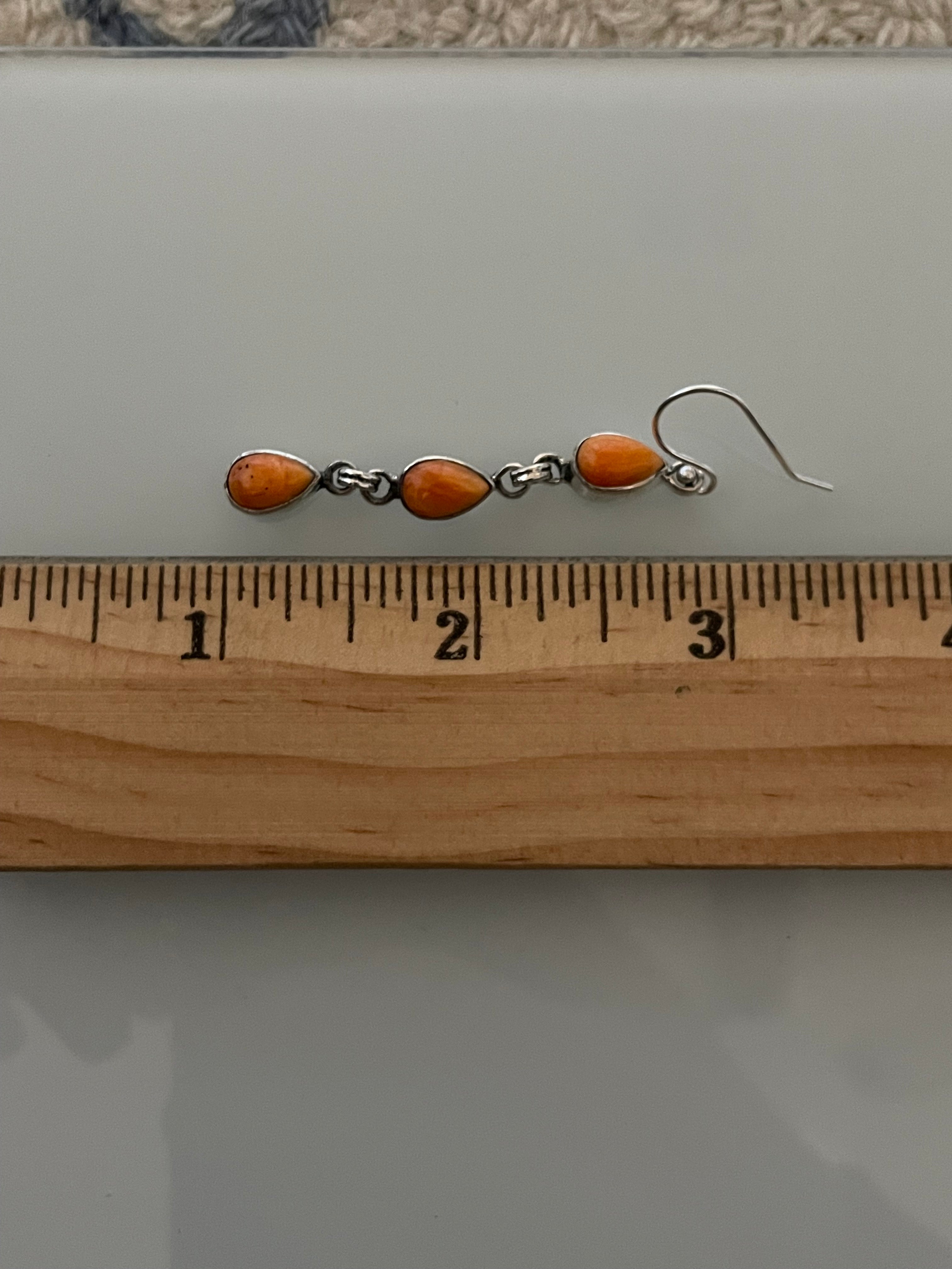 Spiny Oyster Dangle Earrings | 925 Sterling Silver E379
