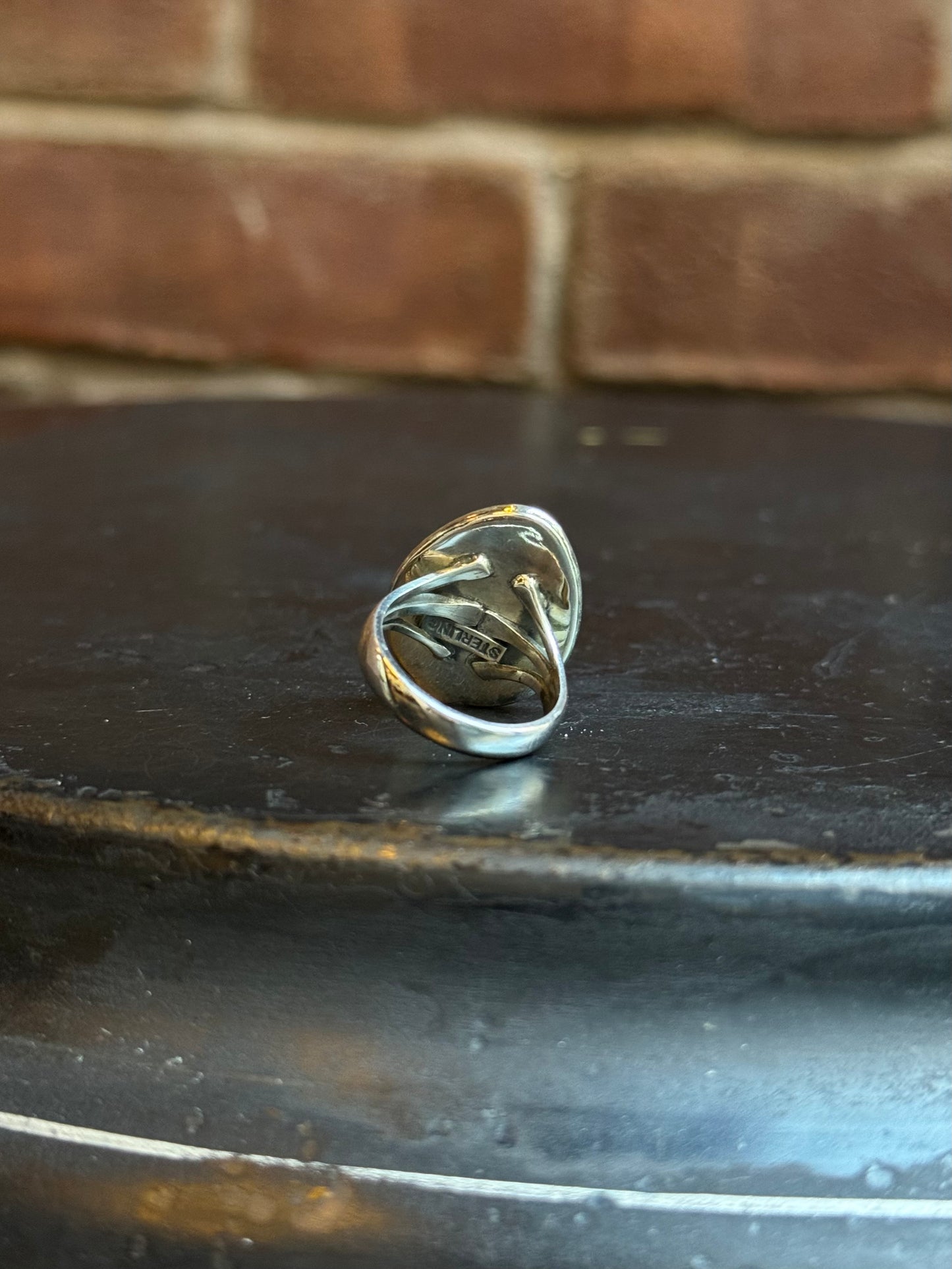 Turquoise Teardrop Ring | Sterling Silver | Size 6 | C150