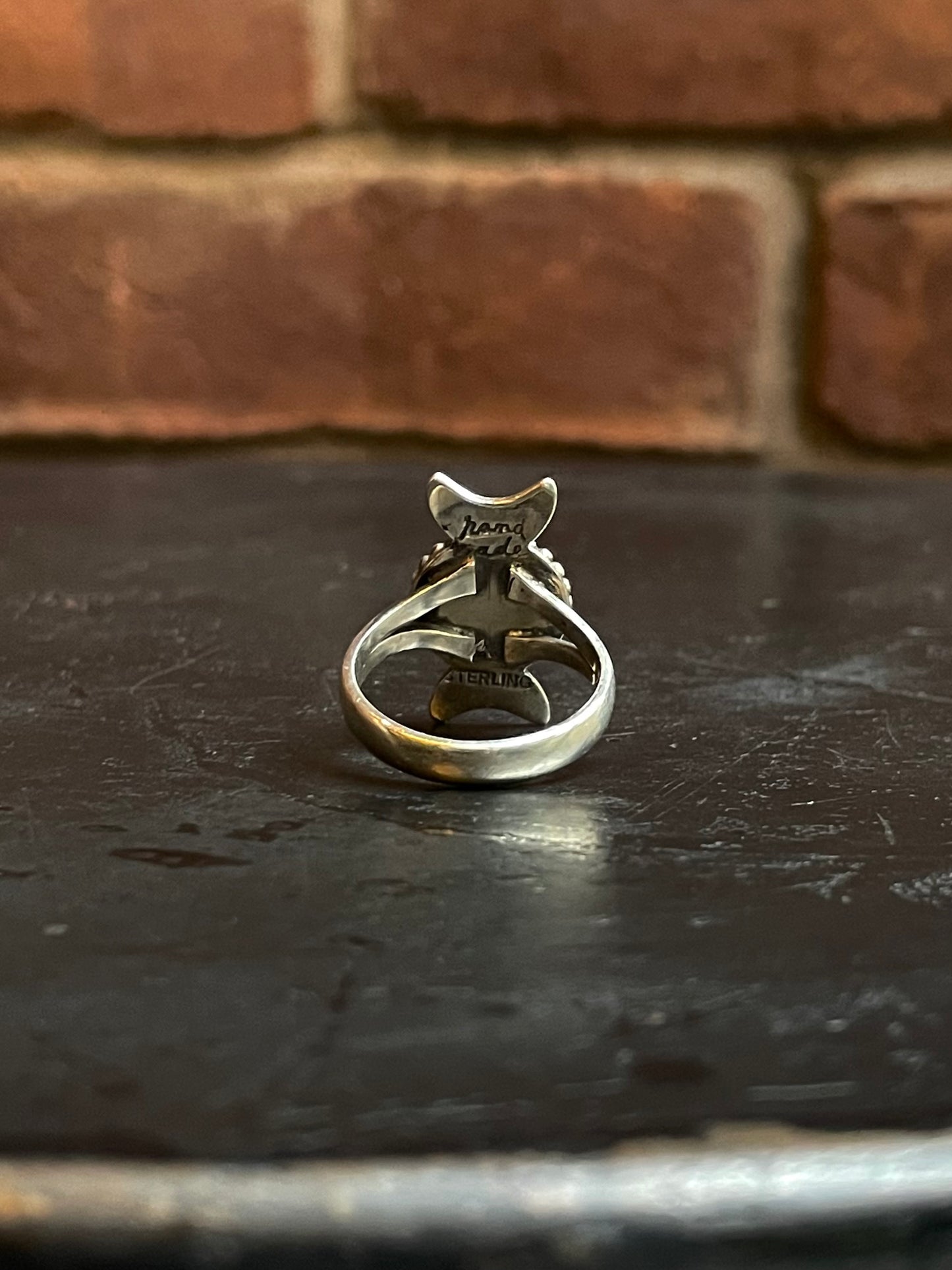 Black Onyx Ring | Sterling Silver | Size 7.75 G326